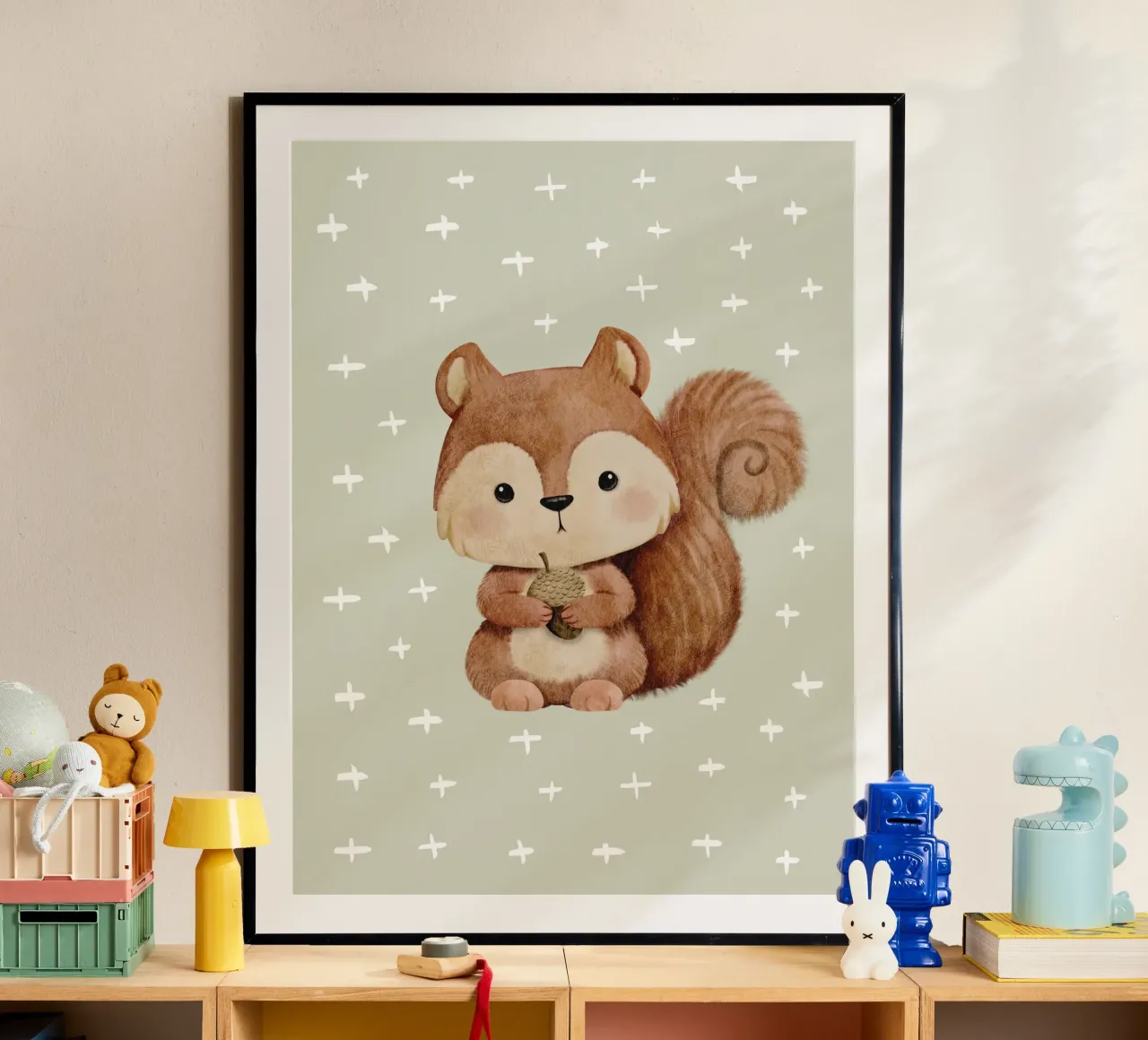Cute squirrel poster by NoordalLiving