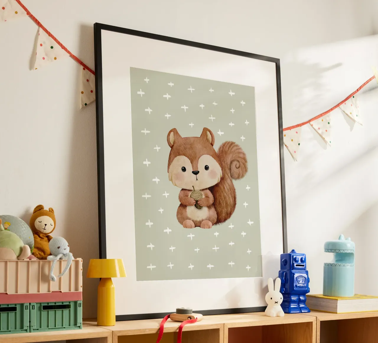 Cute squirrel poster by NoordalLiving