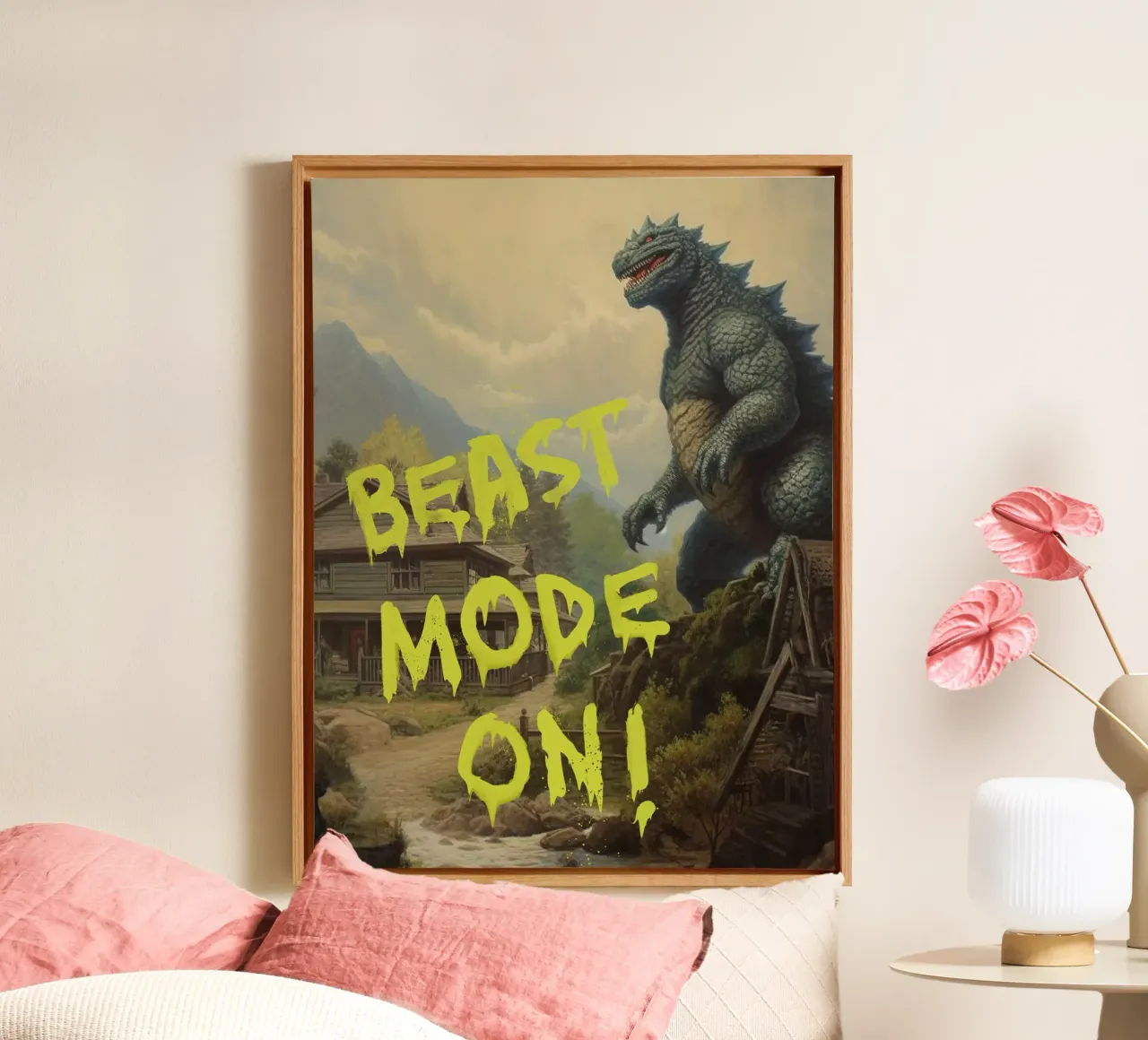 Beast mode on tela con Cornice a cassetta da Dikhotomy