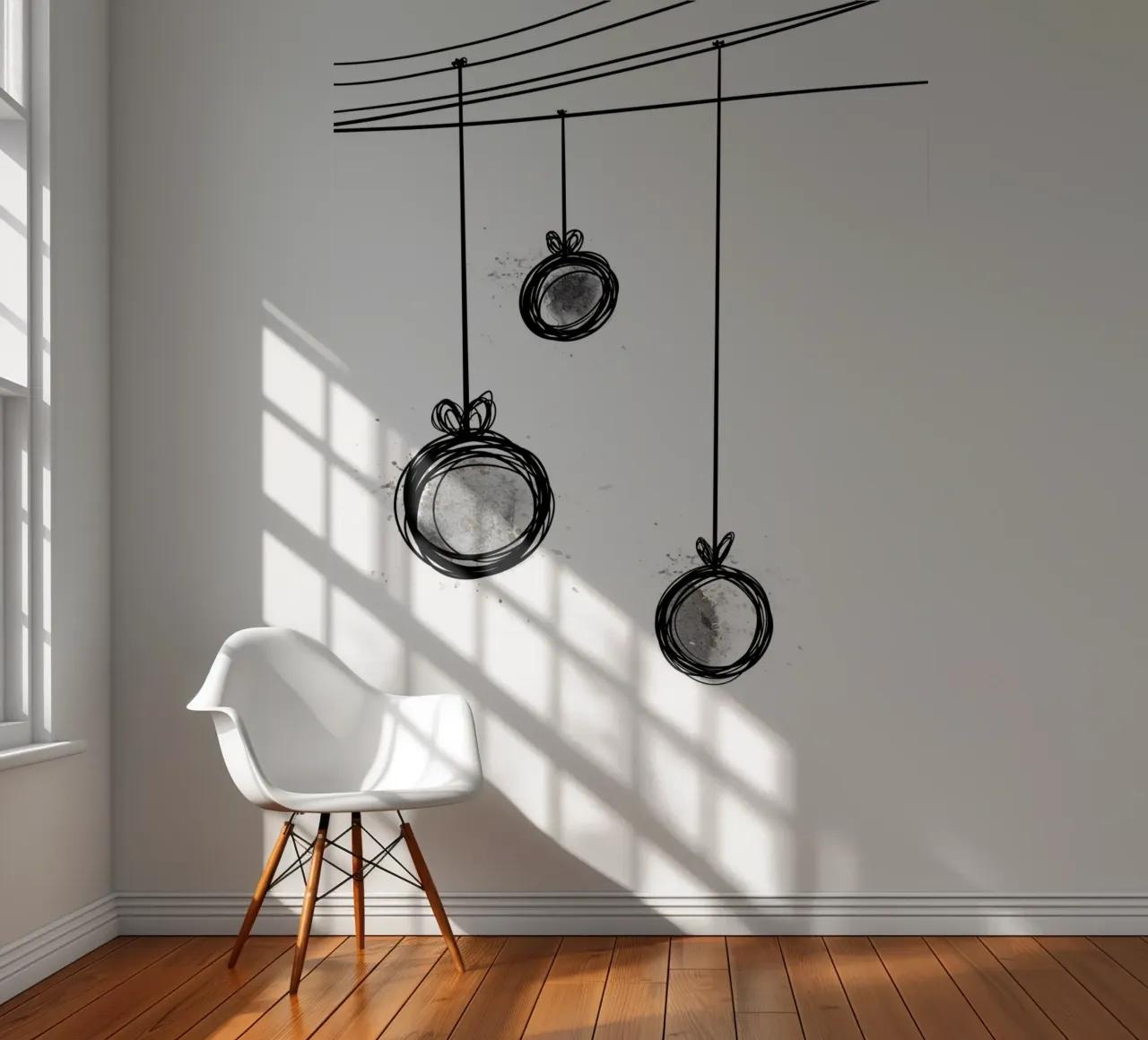 Weihnachtskugeln fotobehang van Christmas with Froilein Juno