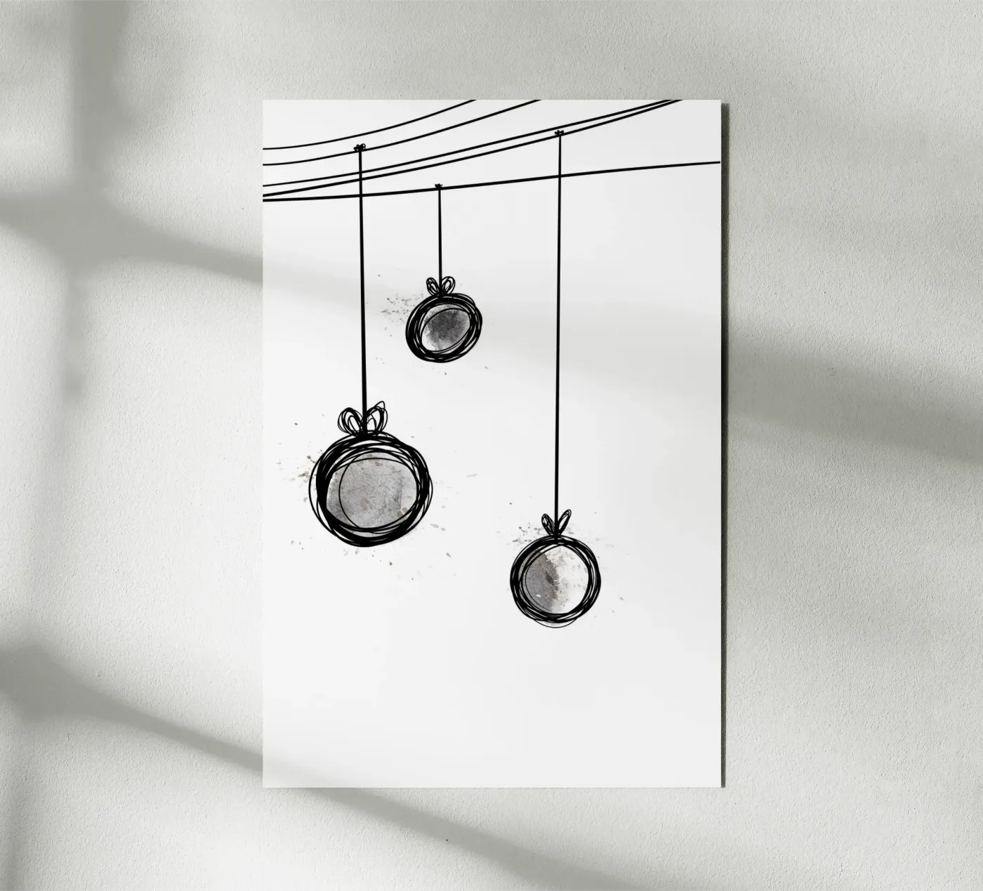 Weihnachtskugeln alluminio dibond da Christmas with Froilein Juno