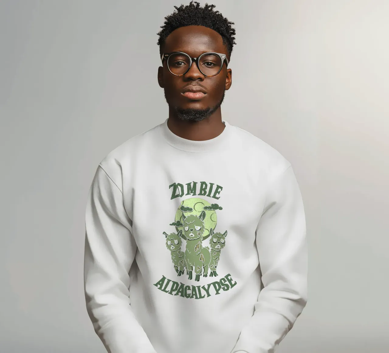 Zombie Alpacalypse sweatshirt by Loobs