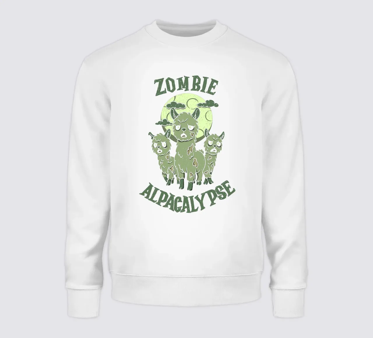 Zombie Alpacalypse sweatshirt by Loobs