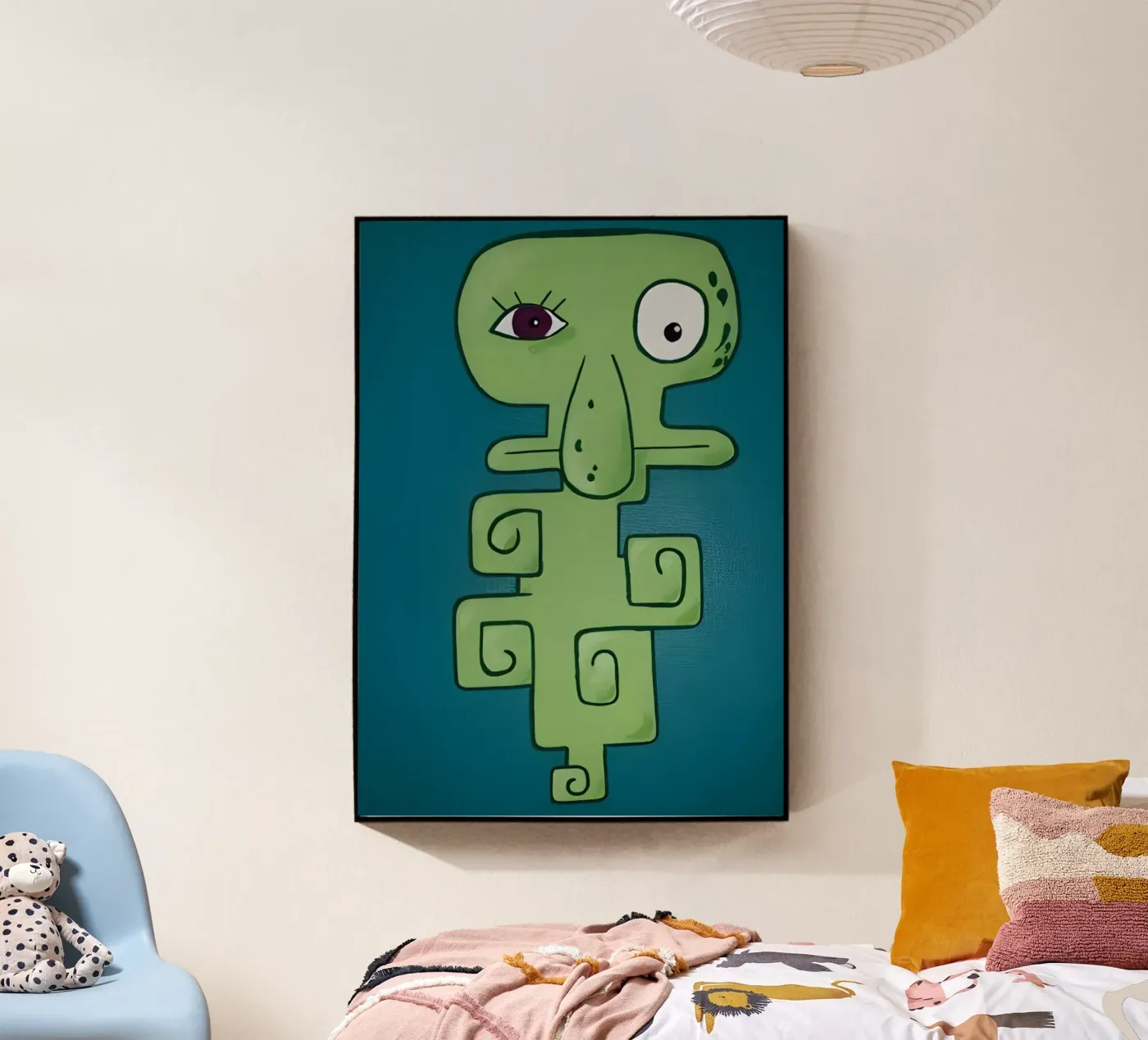 Abstrak Squidward Acryl-Glas von Funny Frame Factory