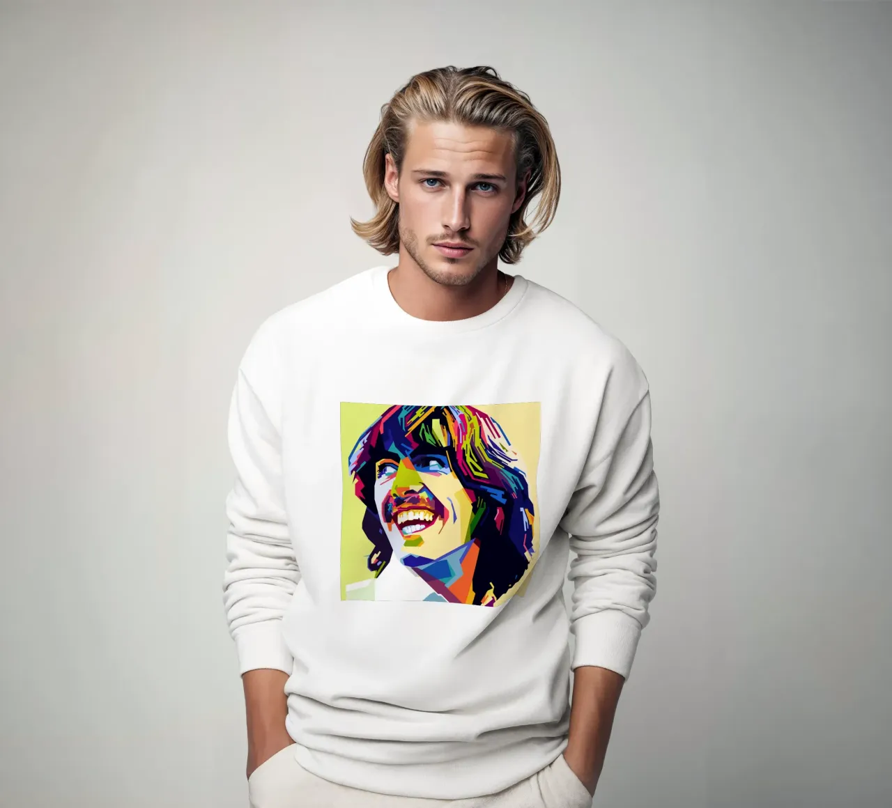 G Harrison Style WPAP Sweatshirt von SW Artwork