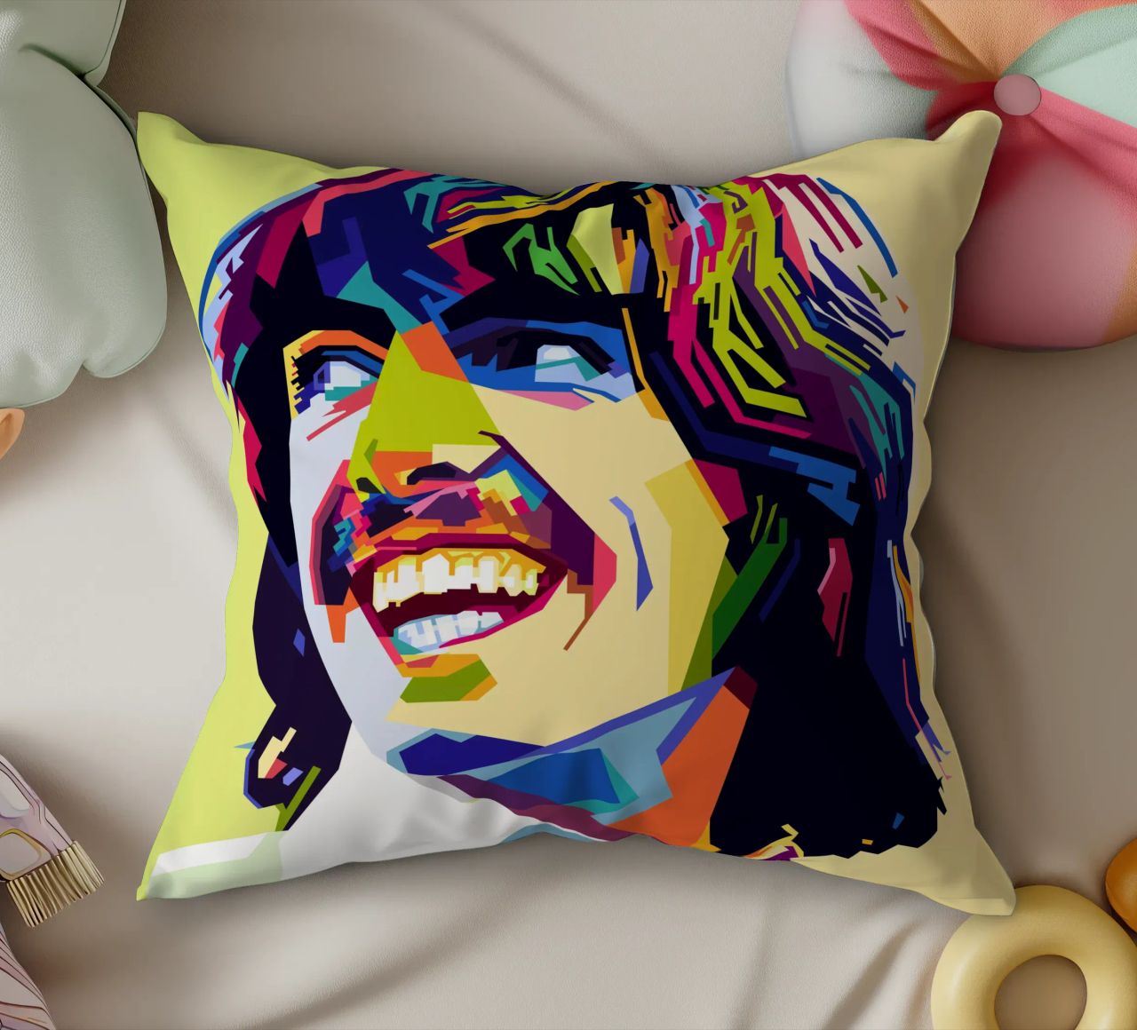 G Harrison Style WPAP cuscino da SW Artwork