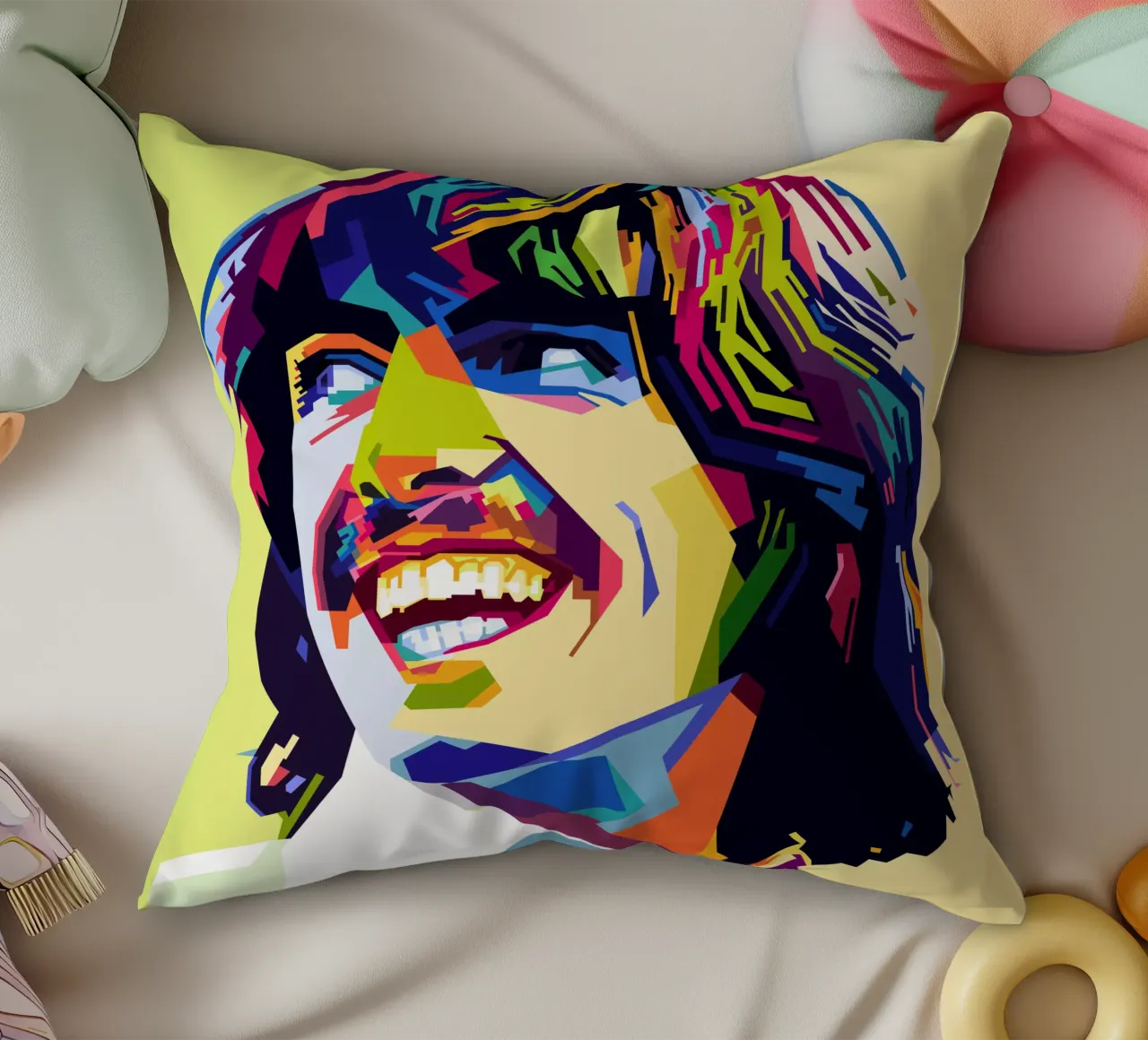 G Harrison Style WPAP cuscino da SW Artwork
