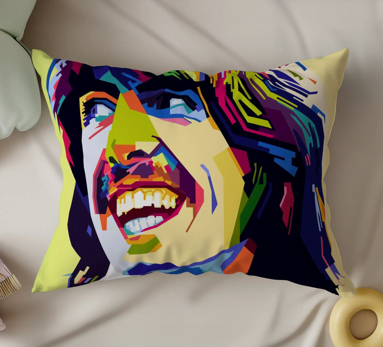 G Harrison Style WPAP cuscino da SW Artwork