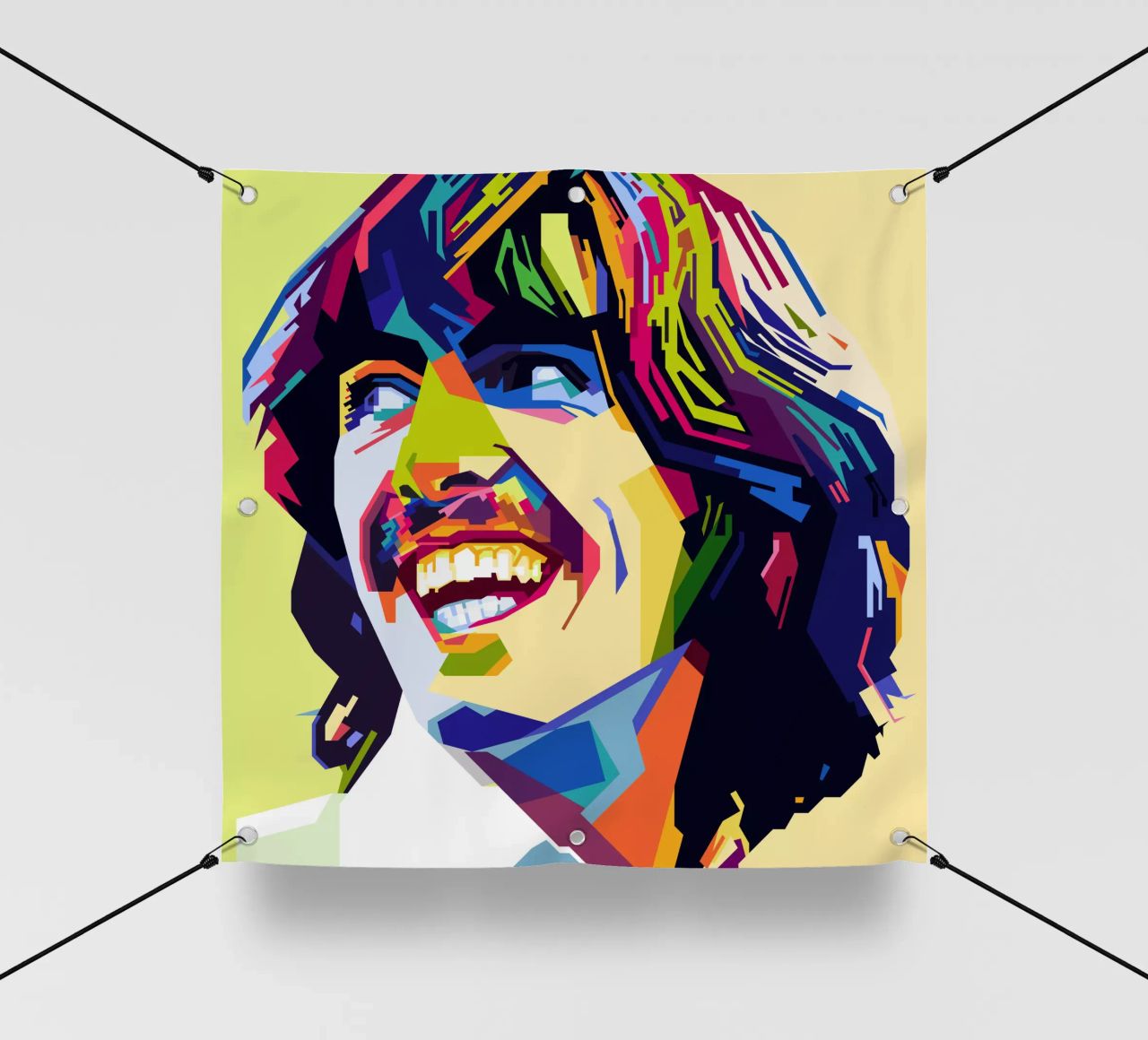 G Harrison Style WPAP telo in pvc da SW Artwork