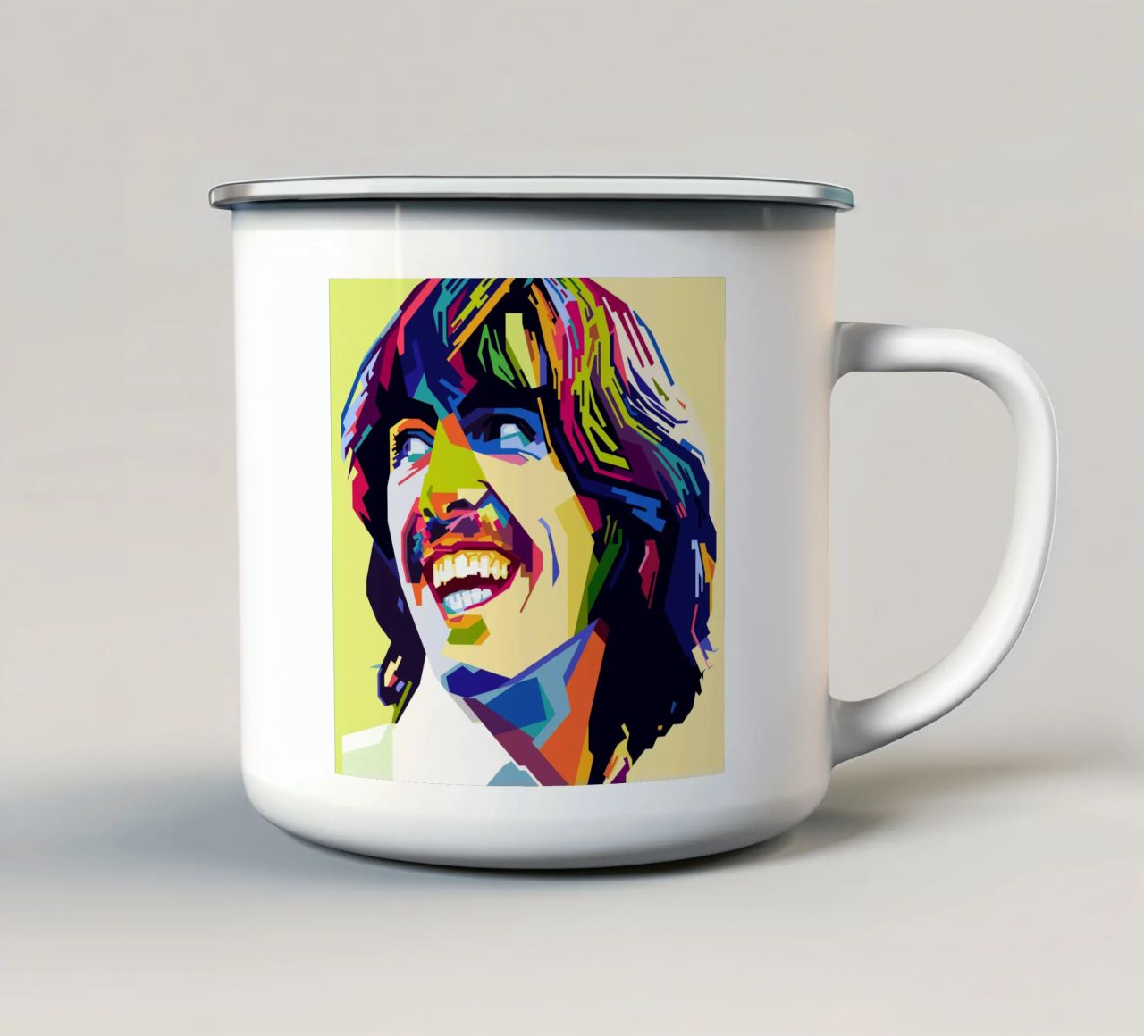 G Harrison Style WPAP tazza in smalto da SW Artwork