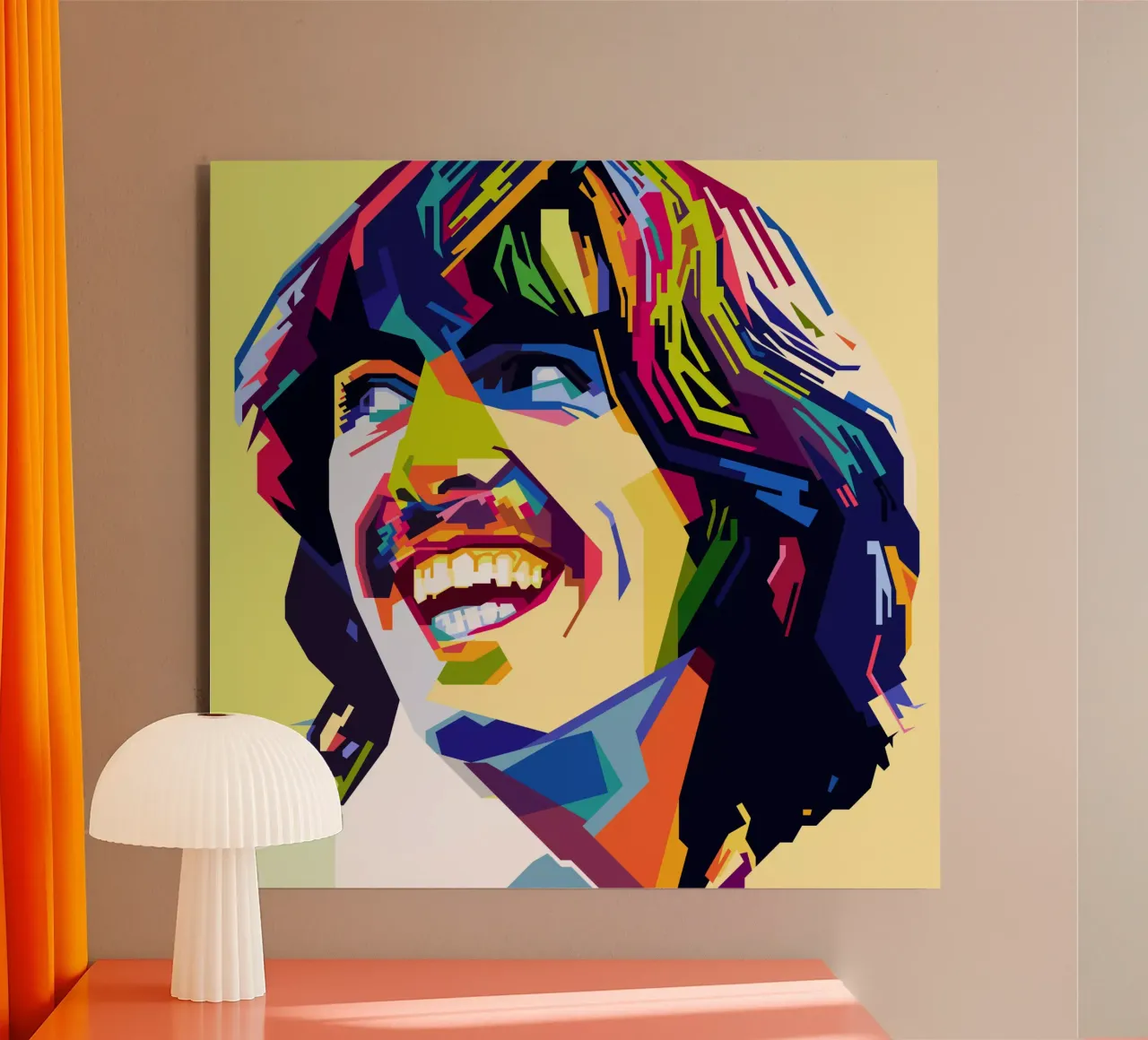 G Harrison Style WPAP alluminio dibond da SW Artwork