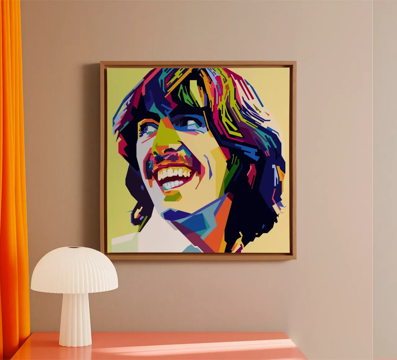 G Harrison Style WPAP tela con Cornice a cassetta da SW Artwork