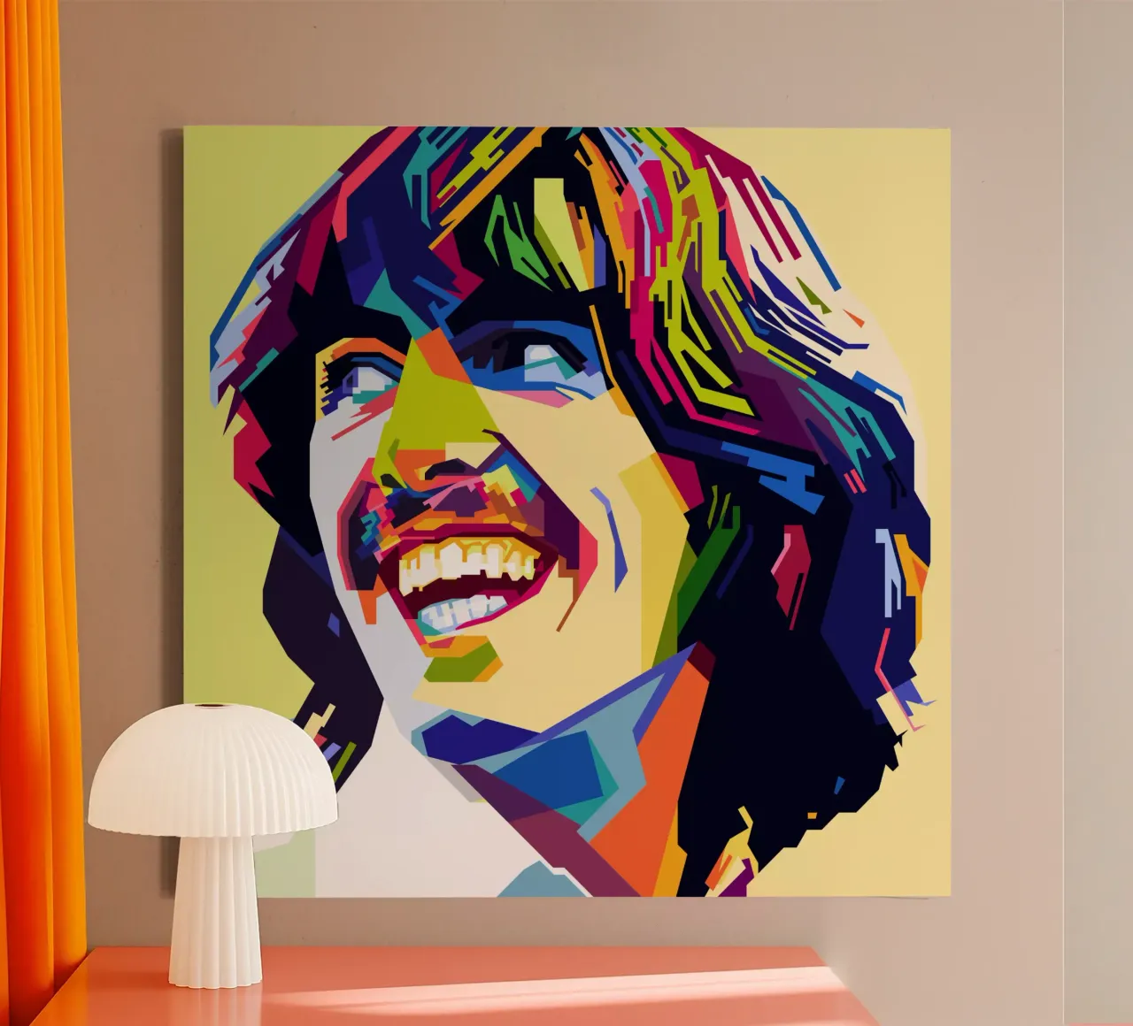 G Harrison Style WPAP tela con Cornice a cassetta da SW Artwork
