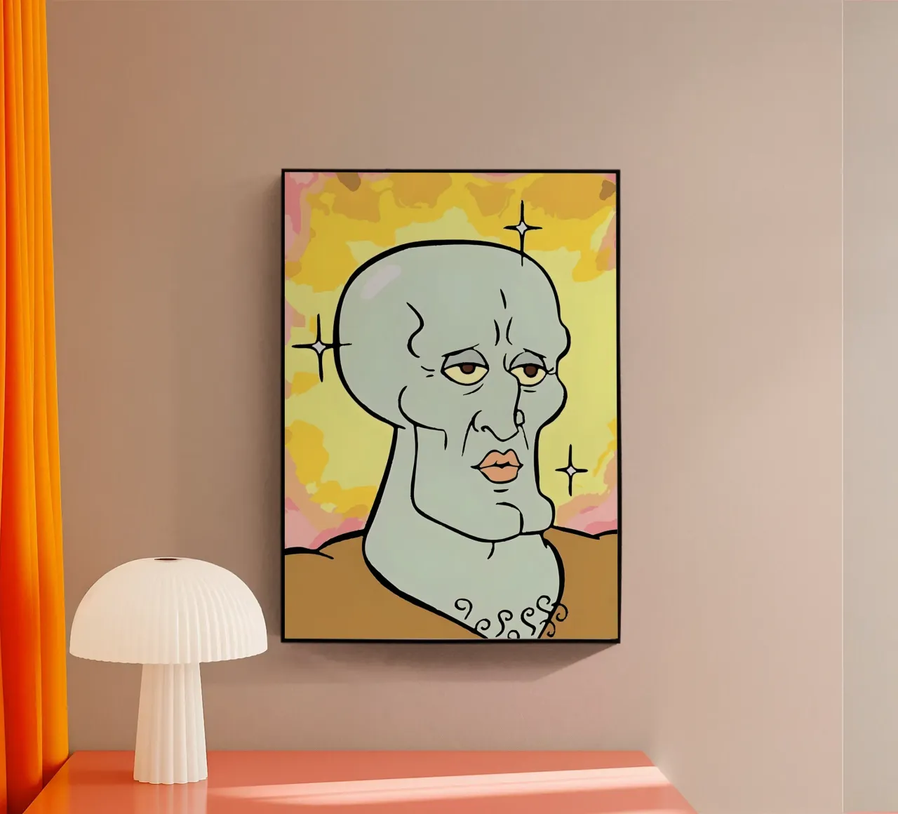 Handsome Squidward plexiglass da Funny Frame Factory