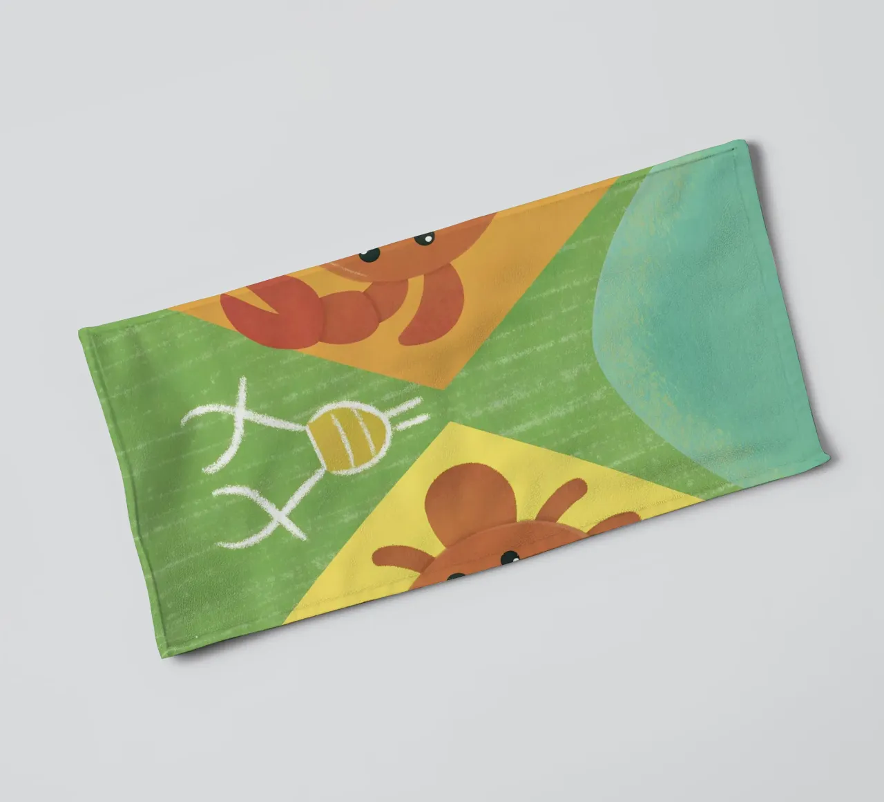 Two Crabs with Different Expressions towel by LOYAL SHOP