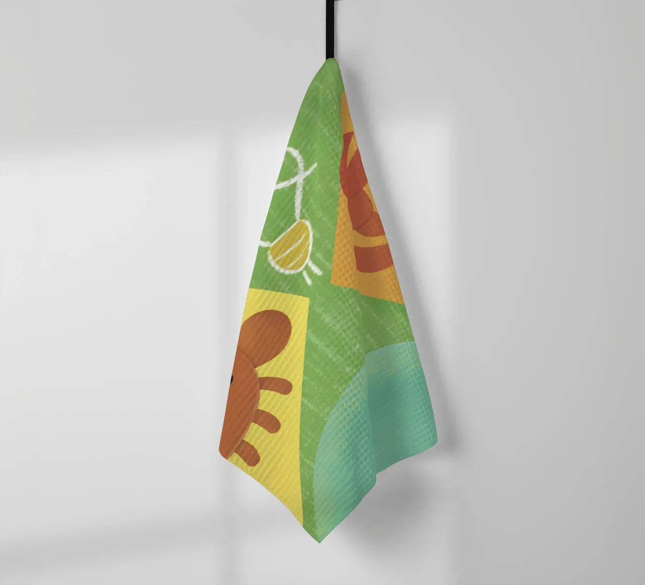 Two Crabs with Different Expressions tea towel by LOYAL SHOP