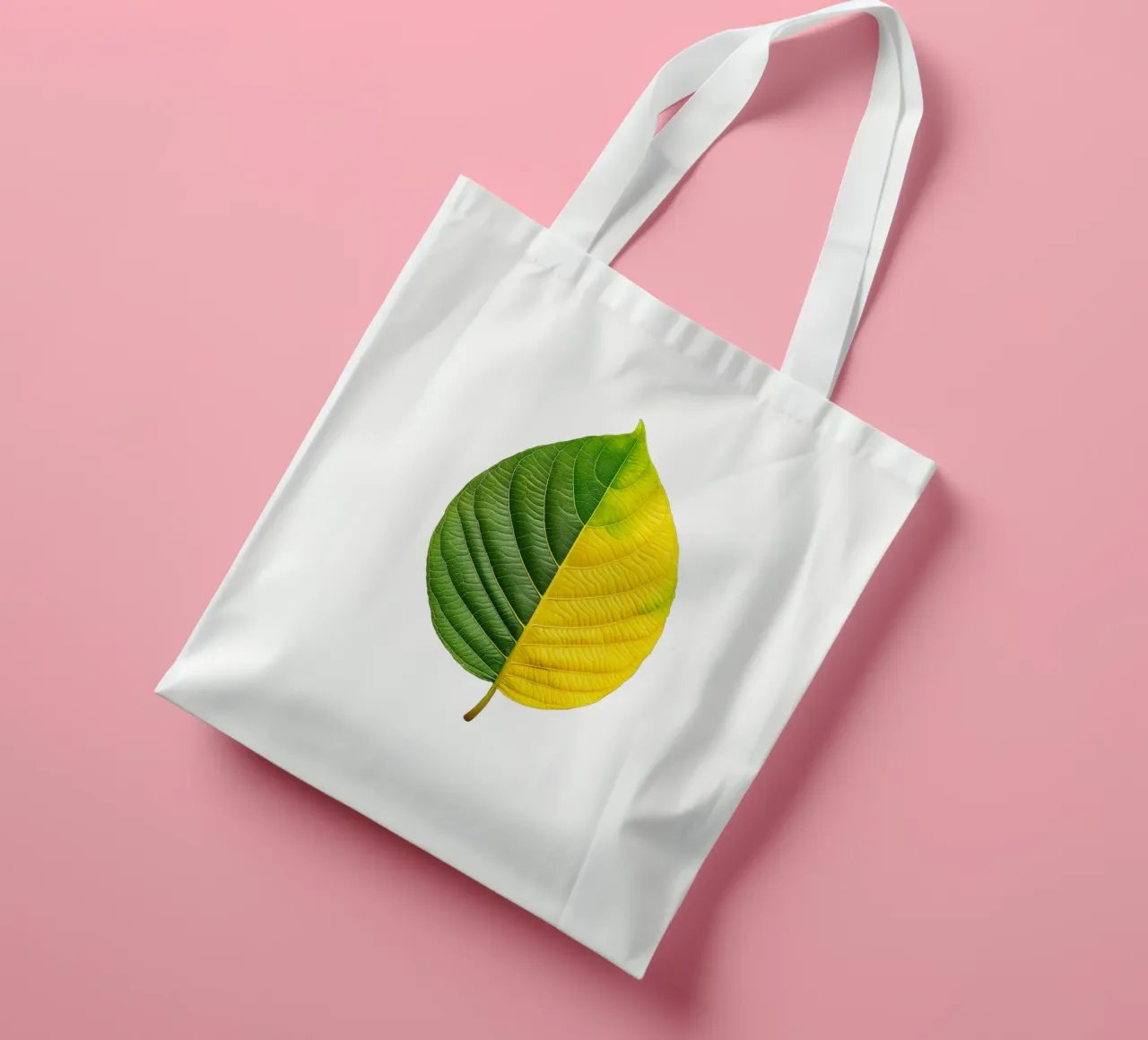 La doppia metà di una foglia borsa in juta da M-Ulrich-Digital Art
