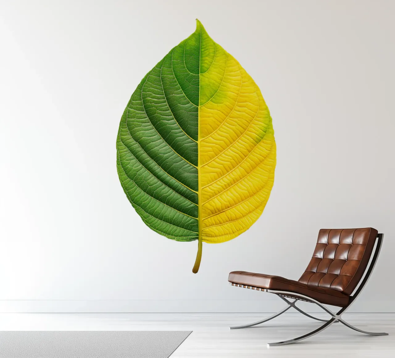 The double half of a leaf photo wallpaper by M-Ulrich-Digital Art
