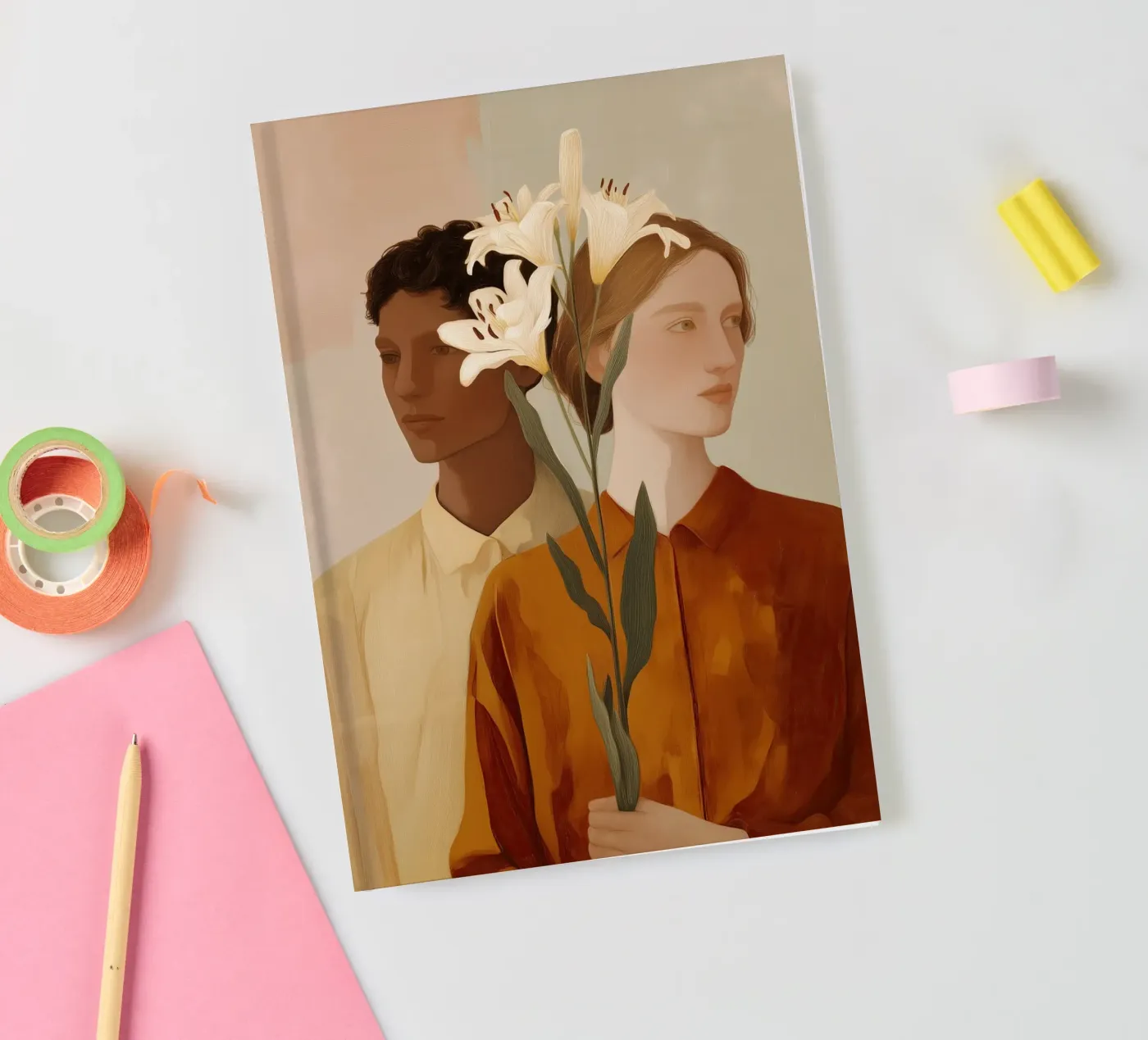 Between Us notebook by Amelie Rose