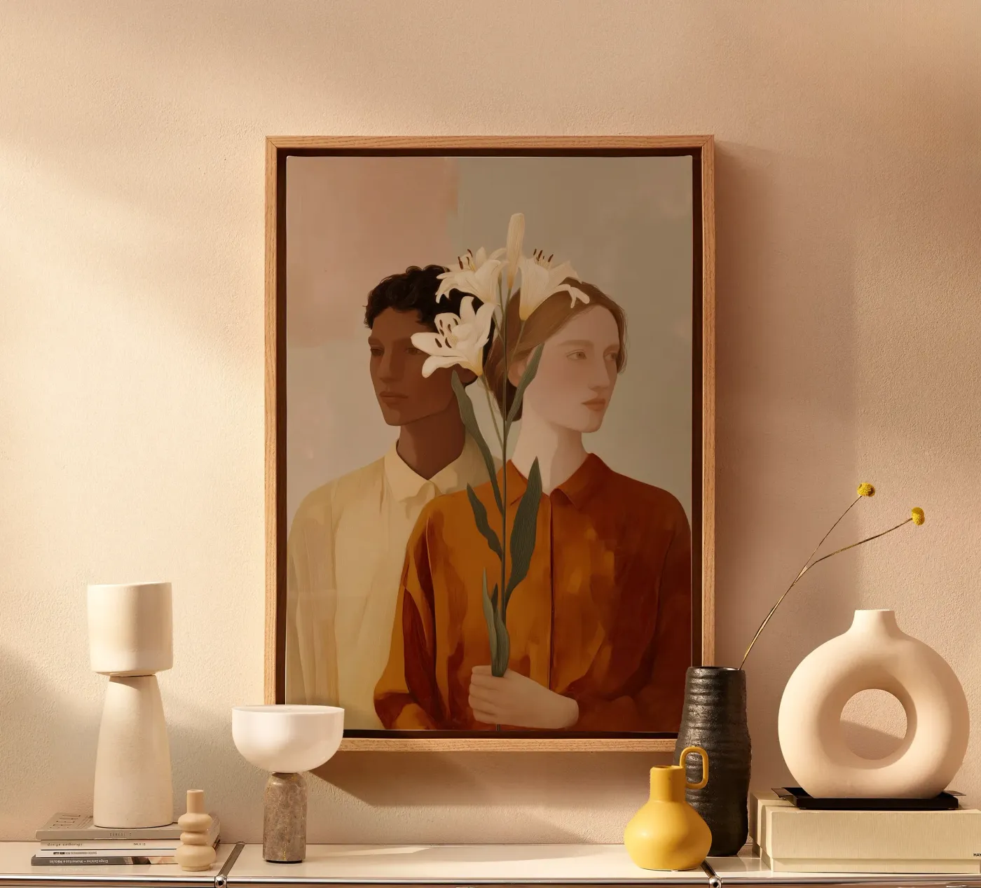 Between Us canvas by Amelie Rose