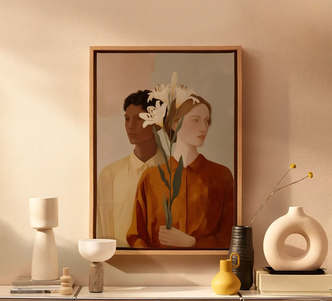 Between Us tela da Amelie Rose