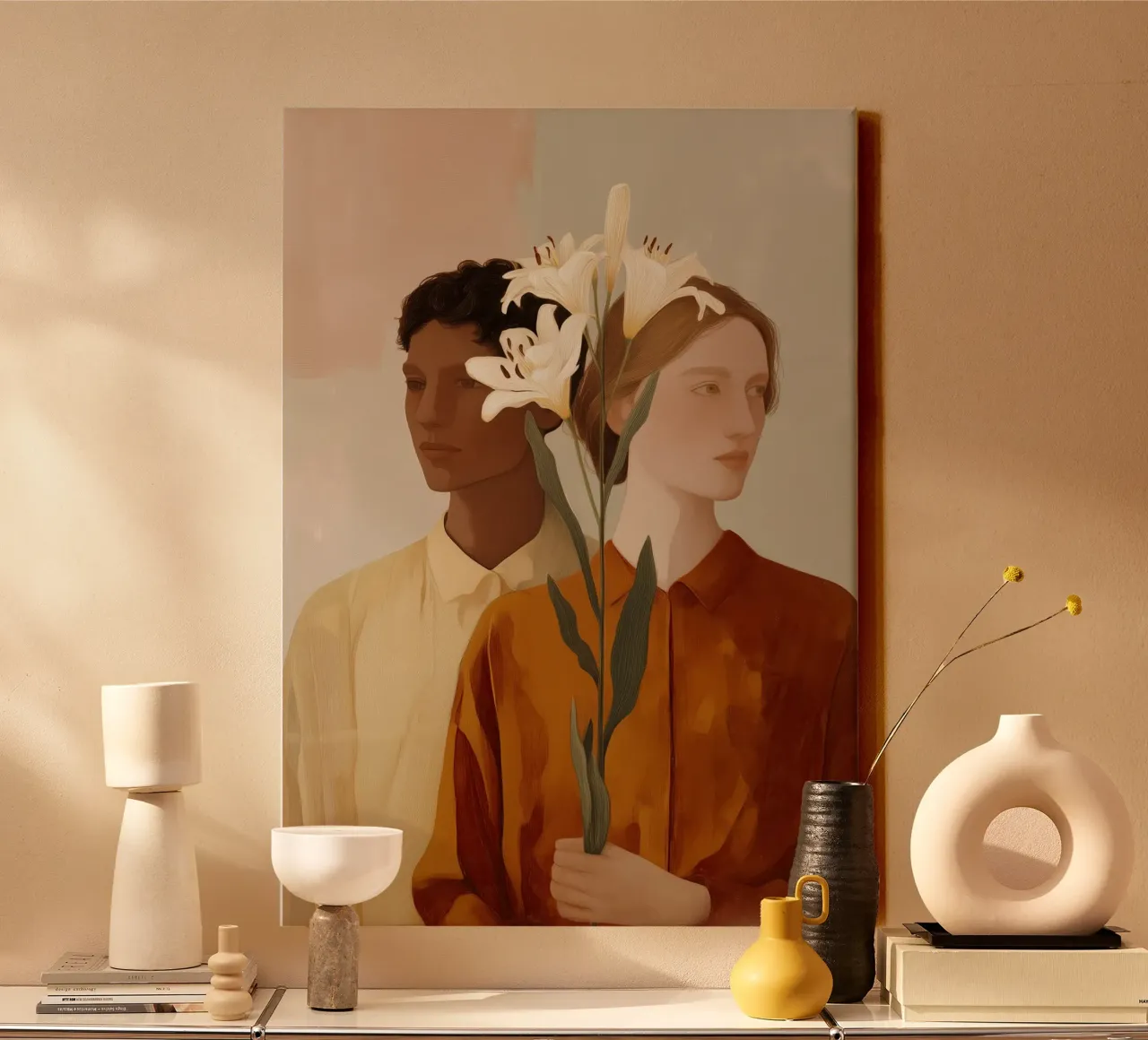 Between Us canvas by Amelie Rose