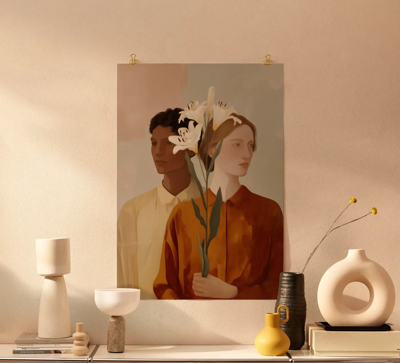 Between Us poster van Amelie Rose