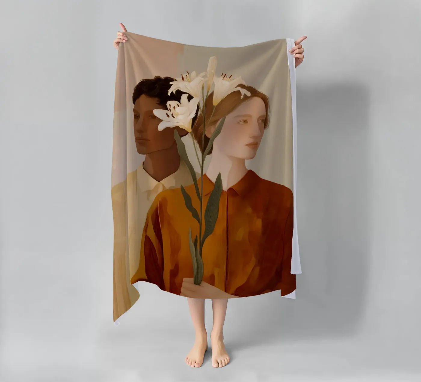 Between Us strandhanddoek van Amelie Rose