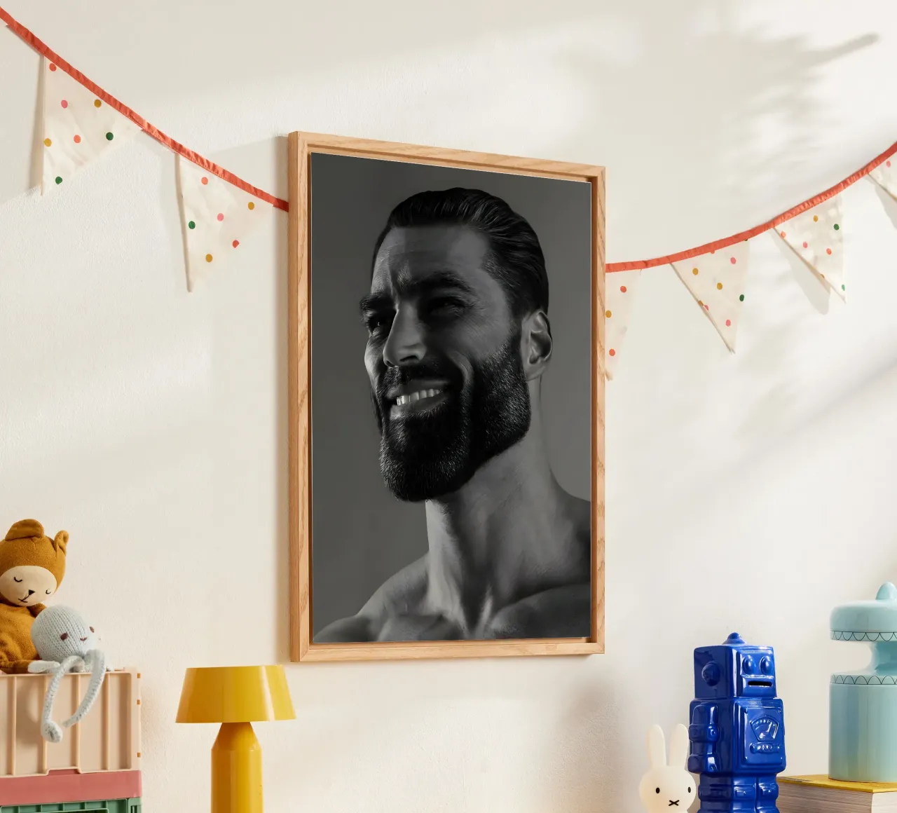 Meme Face sigma plexiglass da Funny Frame Factory