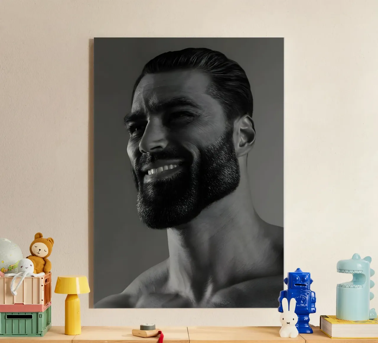 Meme Face sigma plexiglass da Funny Frame Factory