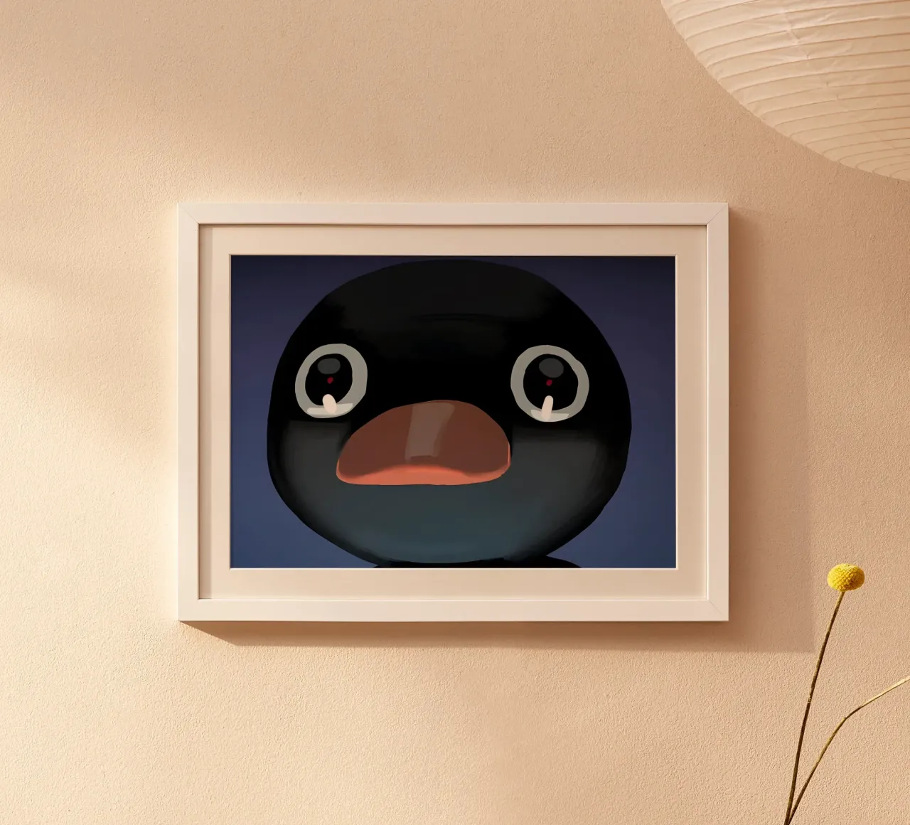 Pengu face meme poster da Funny Frame Factory