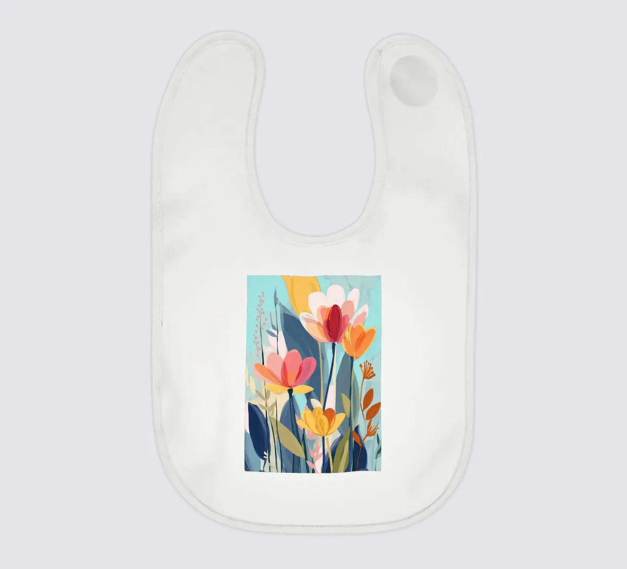 Color Flow – Abstract Botanical Art Print bavaglino da Amelie Rose