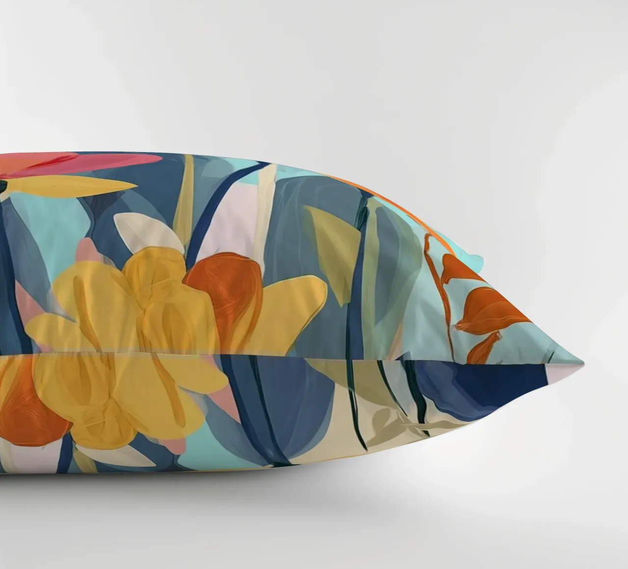 Color Flow – Abstract Botanical Art Print cuscino da Amelie Rose