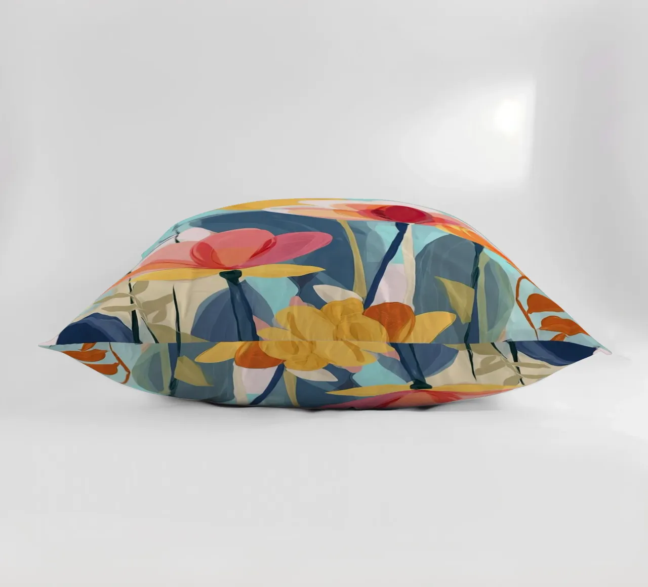 Color Flow – Abstract Botanical Art Print cuscino da Amelie Rose