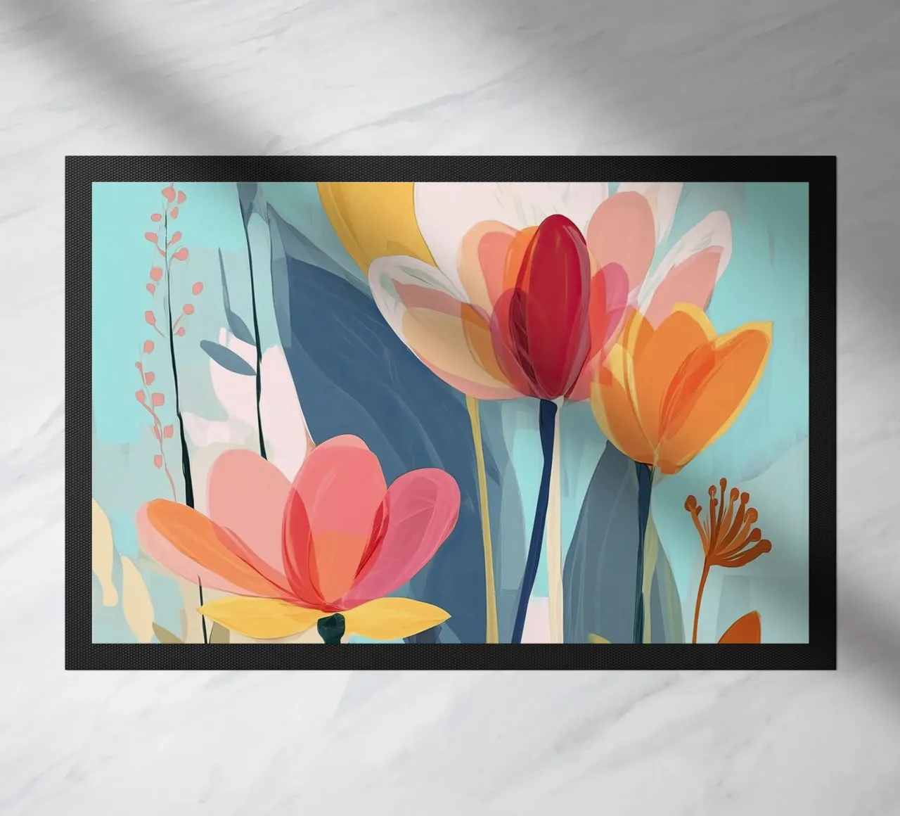 Color Flow – Abstract Botanical Art Print zerbino da Amelie Rose