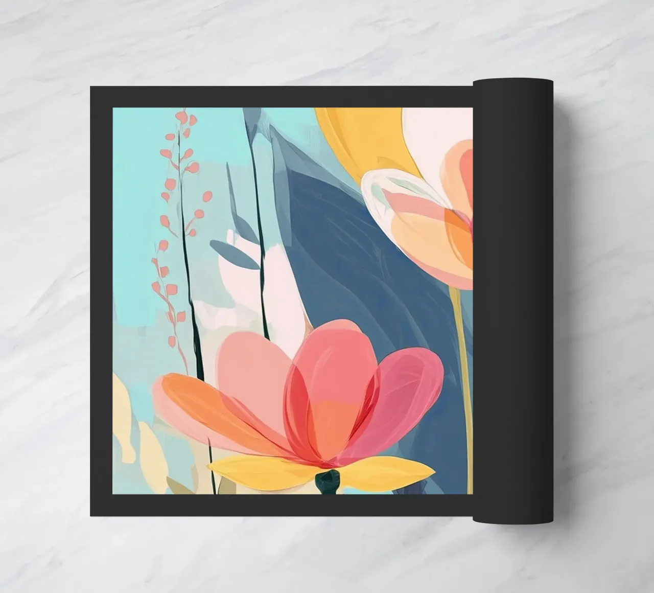 Color Flow – Abstract Botanical Art Print zerbino da Amelie Rose