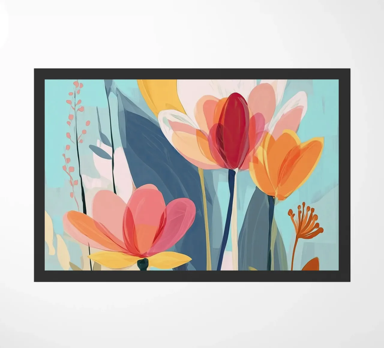 Color Flow – Abstract Botanical Art Print zerbino da Amelie Rose