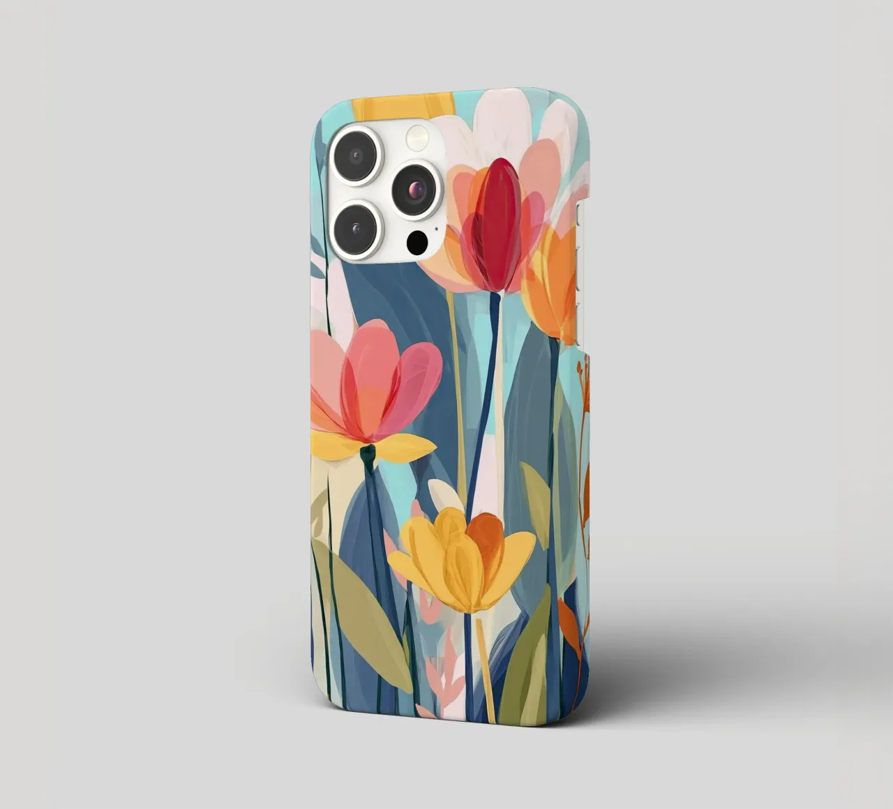 Color Flow – Abstract Botanical Art Print cover iphone da Amelie Rose