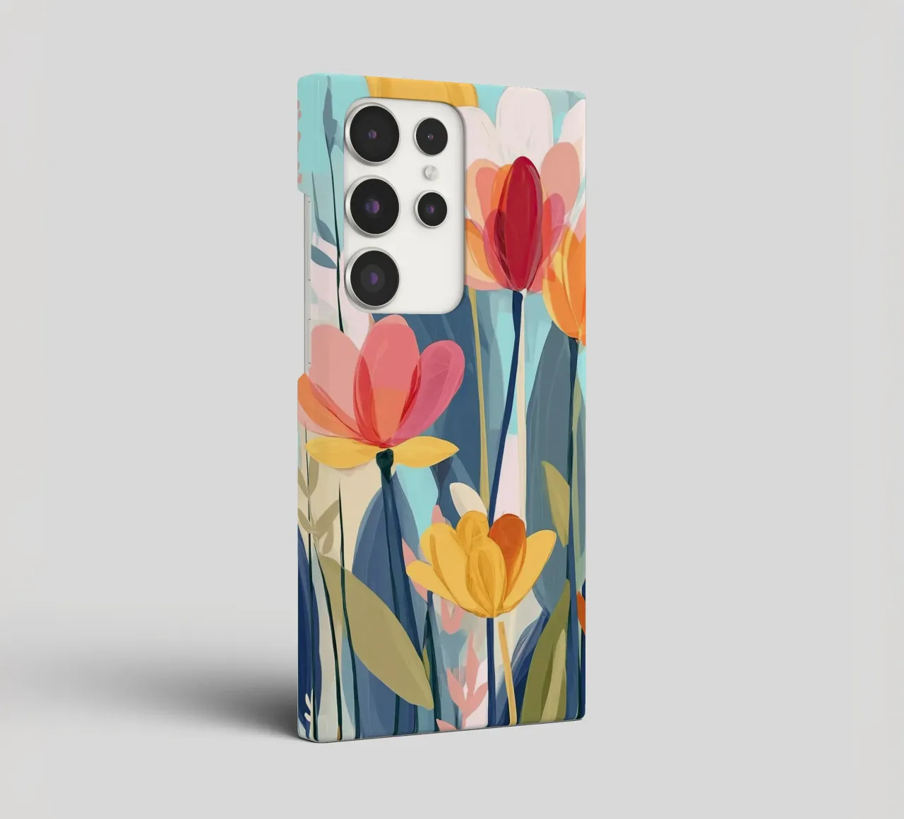 Color Flow – Abstract Botanical Art Print cover samsung da Amelie Rose