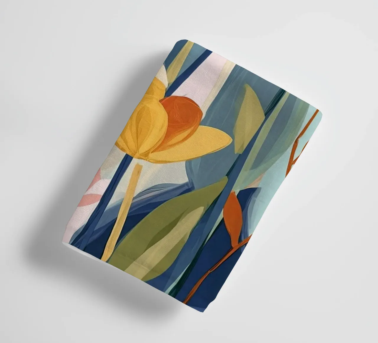 Color Flow – Abstract Botanical Art Print asciugamano da bagno da Amelie Rose