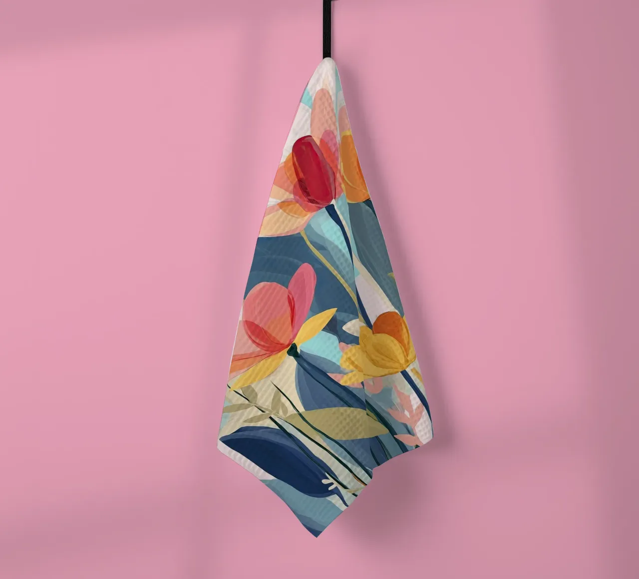 Color Flow – Abstract Botanical Art Print canovaccio da cucina da Amelie Rose