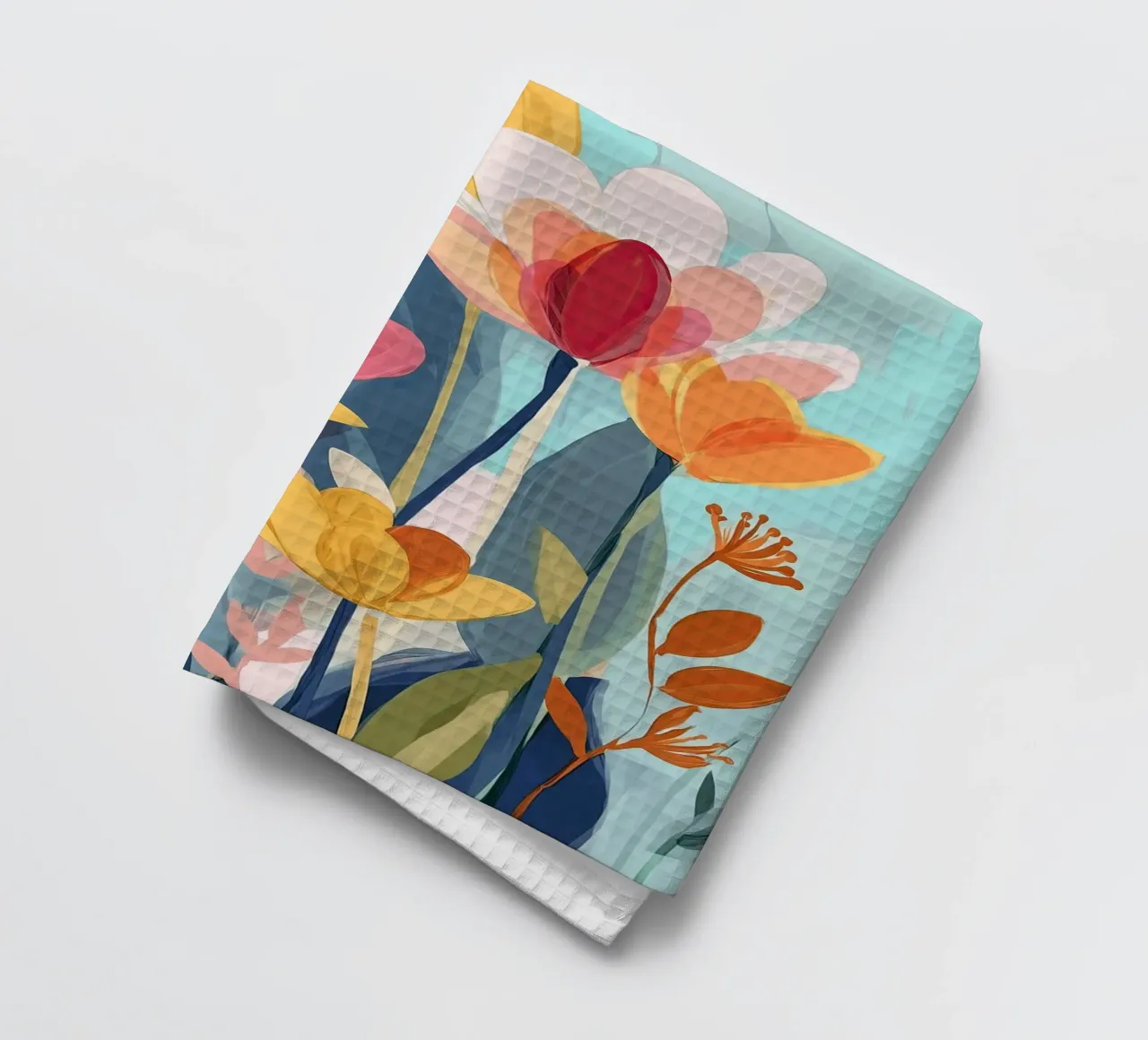 Color Flow – Abstract Botanical Art Print canovaccio da cucina da Amelie Rose