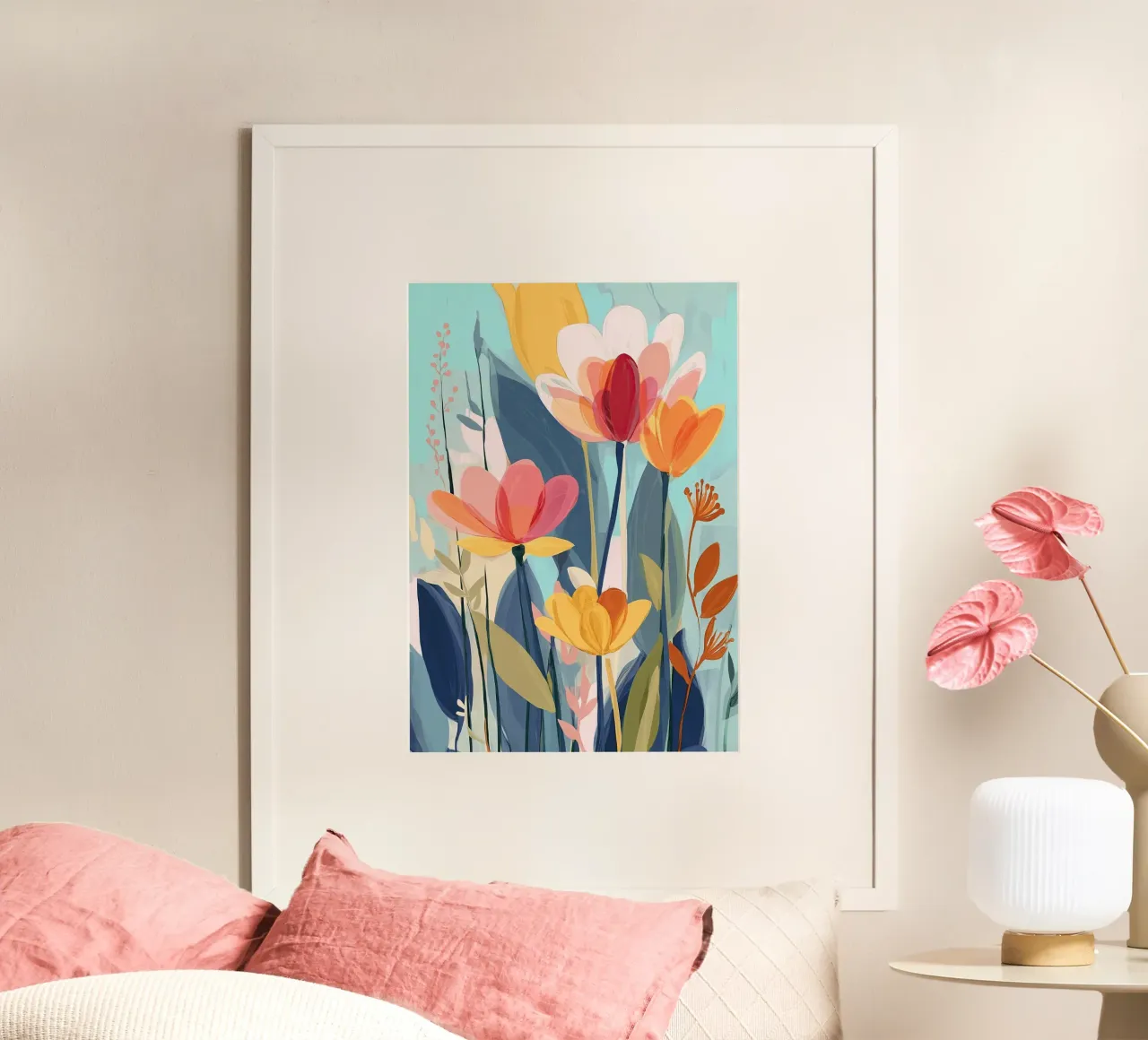 Color Flow – Abstract Botanical Art Print carta hahnemühle da Amelie Rose