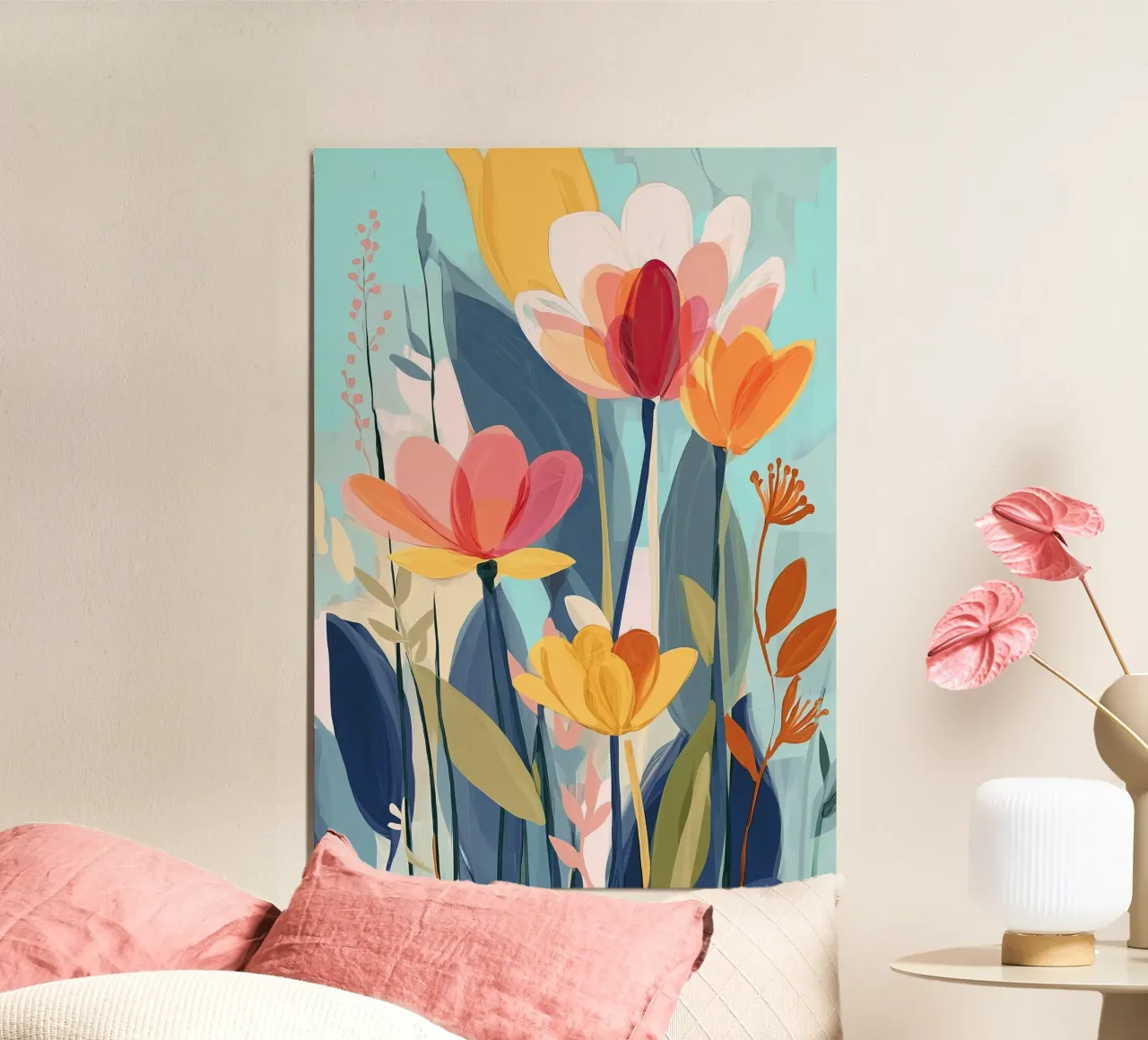 Color Flow – Abstract Botanical Art Print carta hahnemühle da Amelie Rose