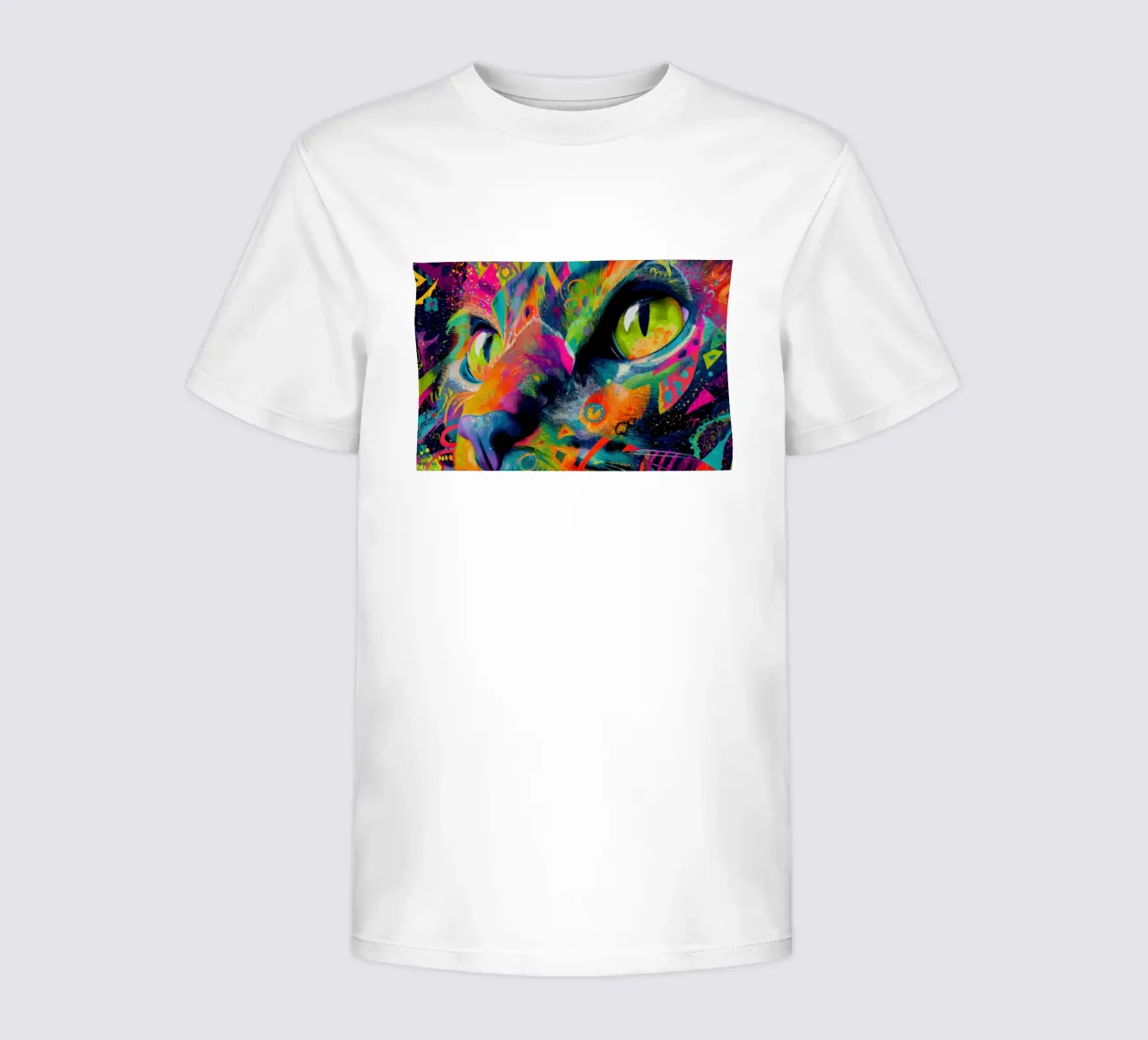 Cat t-shirt bambini da Art Unleashed