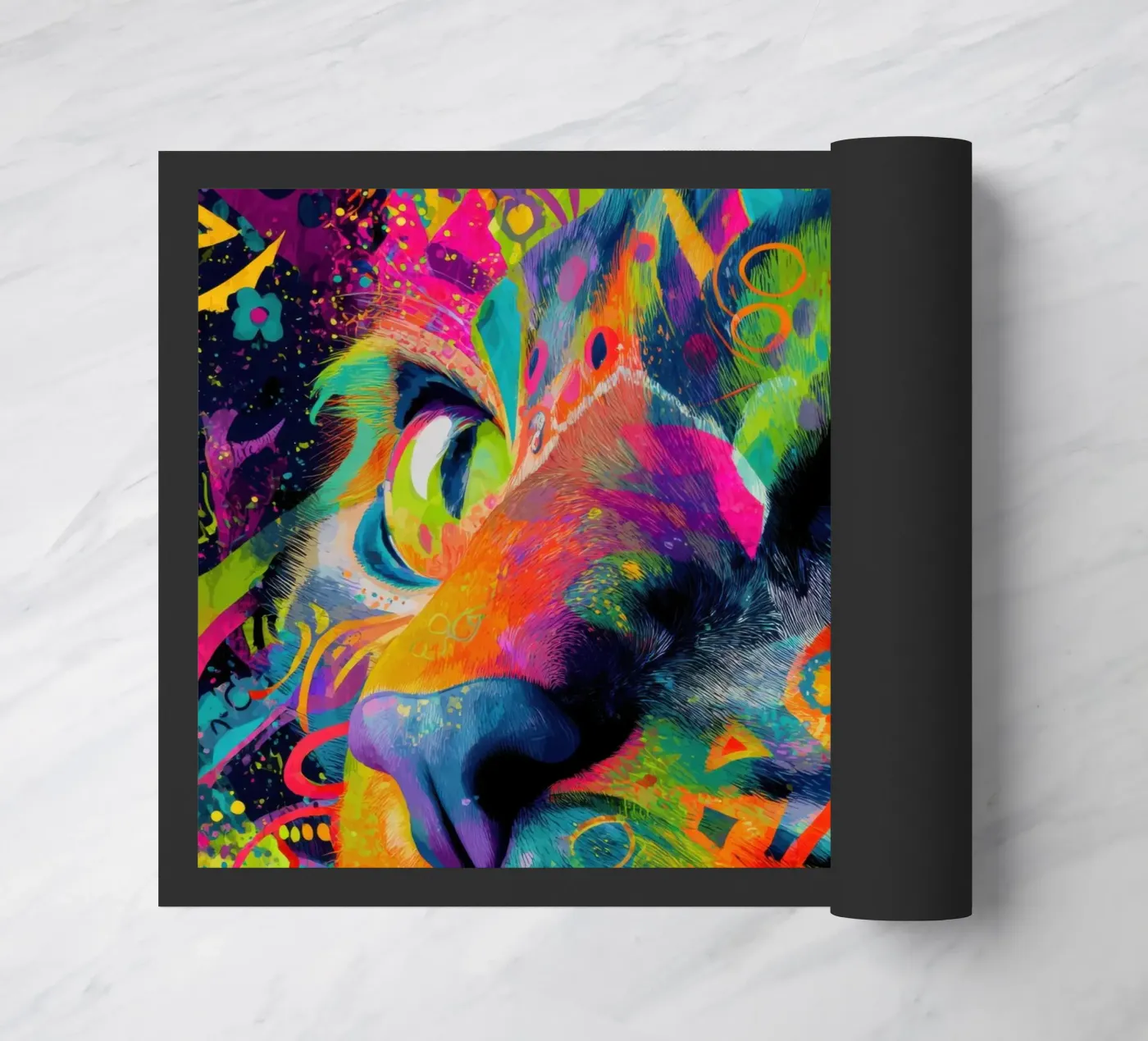 Cat paillasson de Art Unleashed