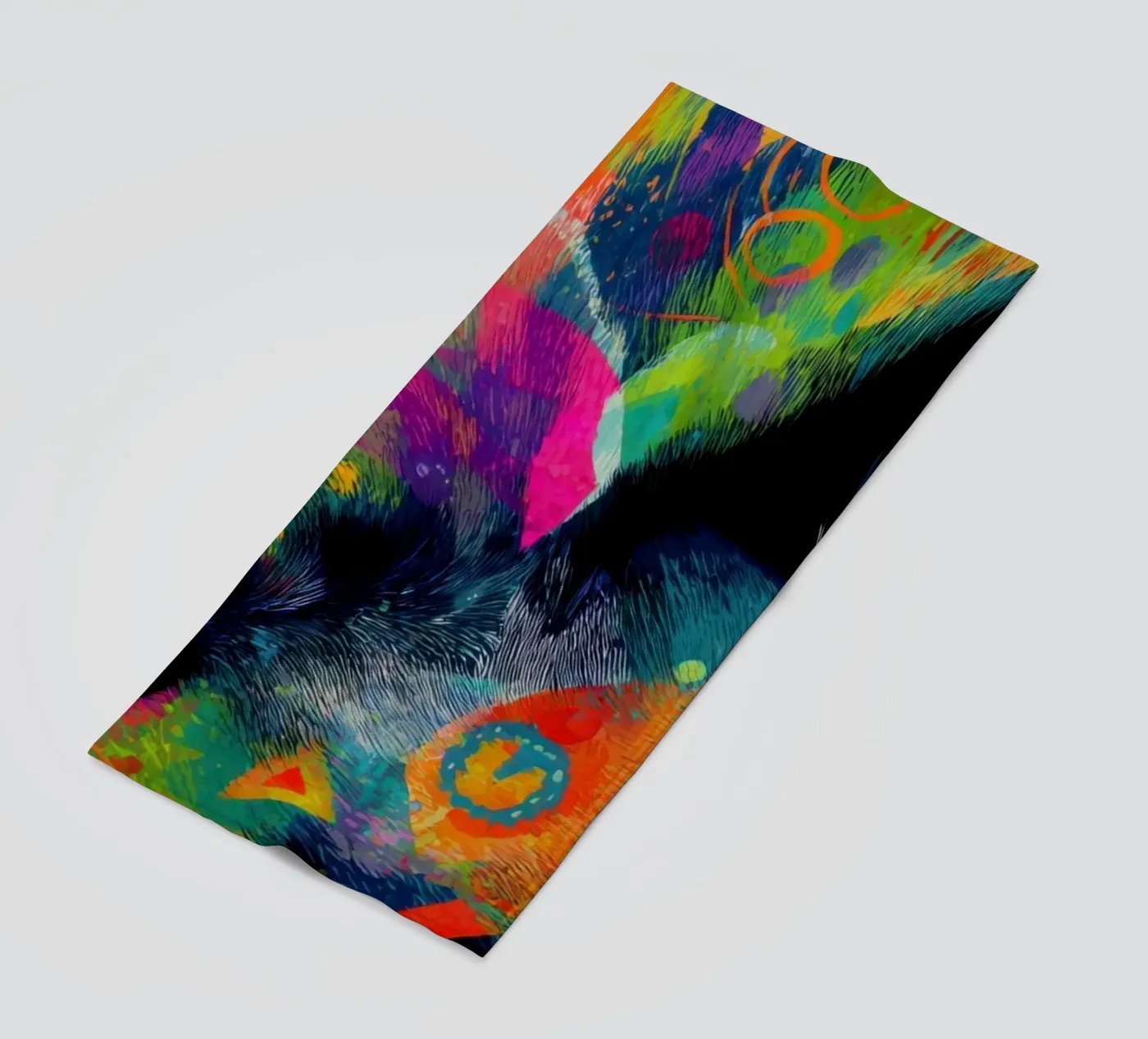Cat beach towel by Art Unleashed