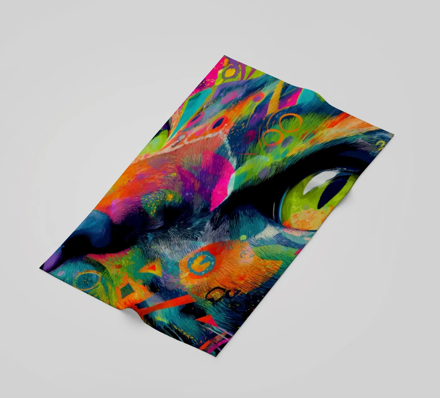 Cat beach towel by Art Unleashed