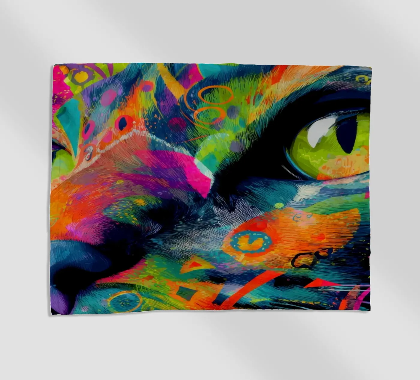 Cat beach towel by Art Unleashed