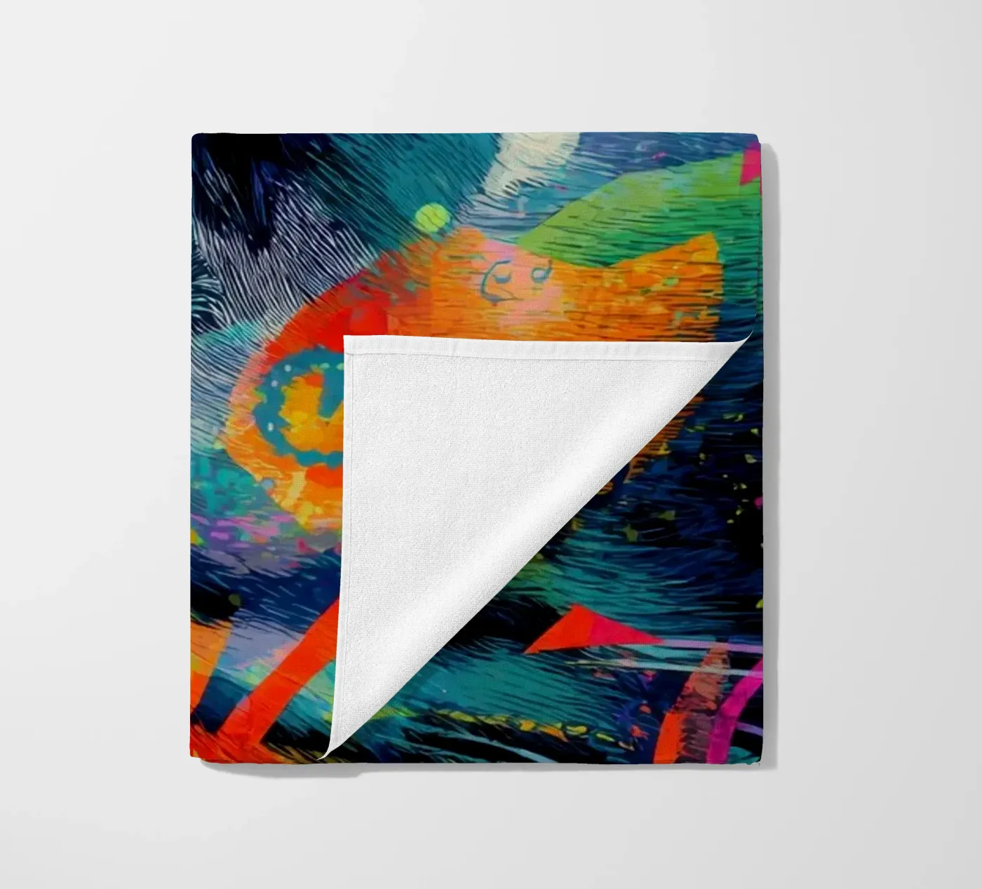 Cat beach towel by Art Unleashed